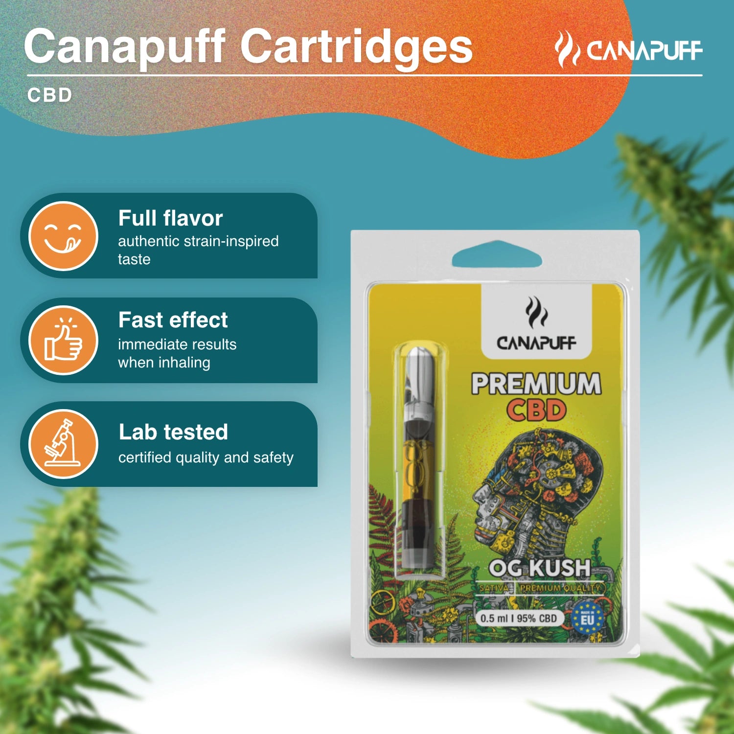 OG Kush - CBD 95% - cartridge - CanaPuff