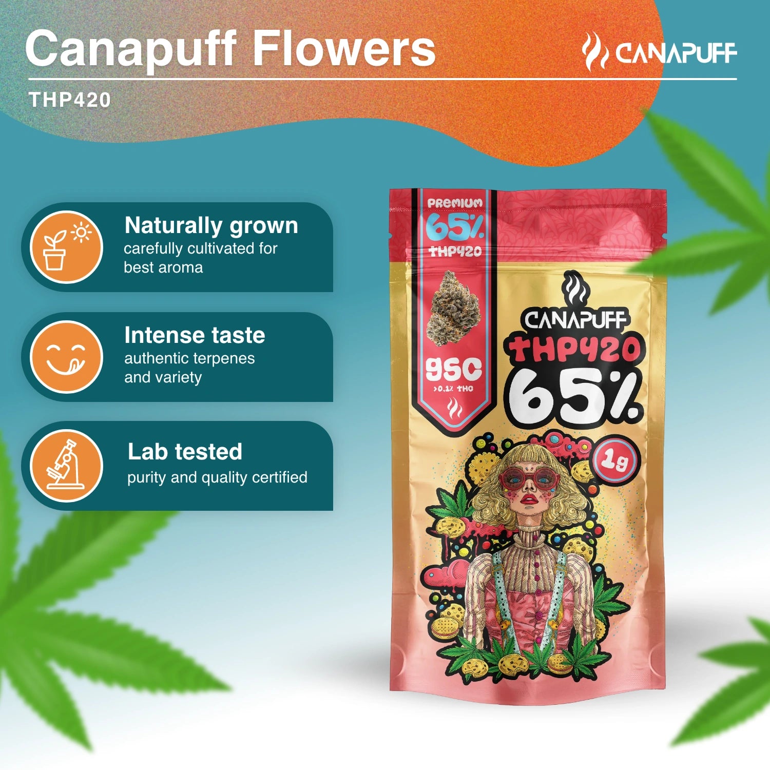 GSC 65% - THP420 Bloemen - Canapuff