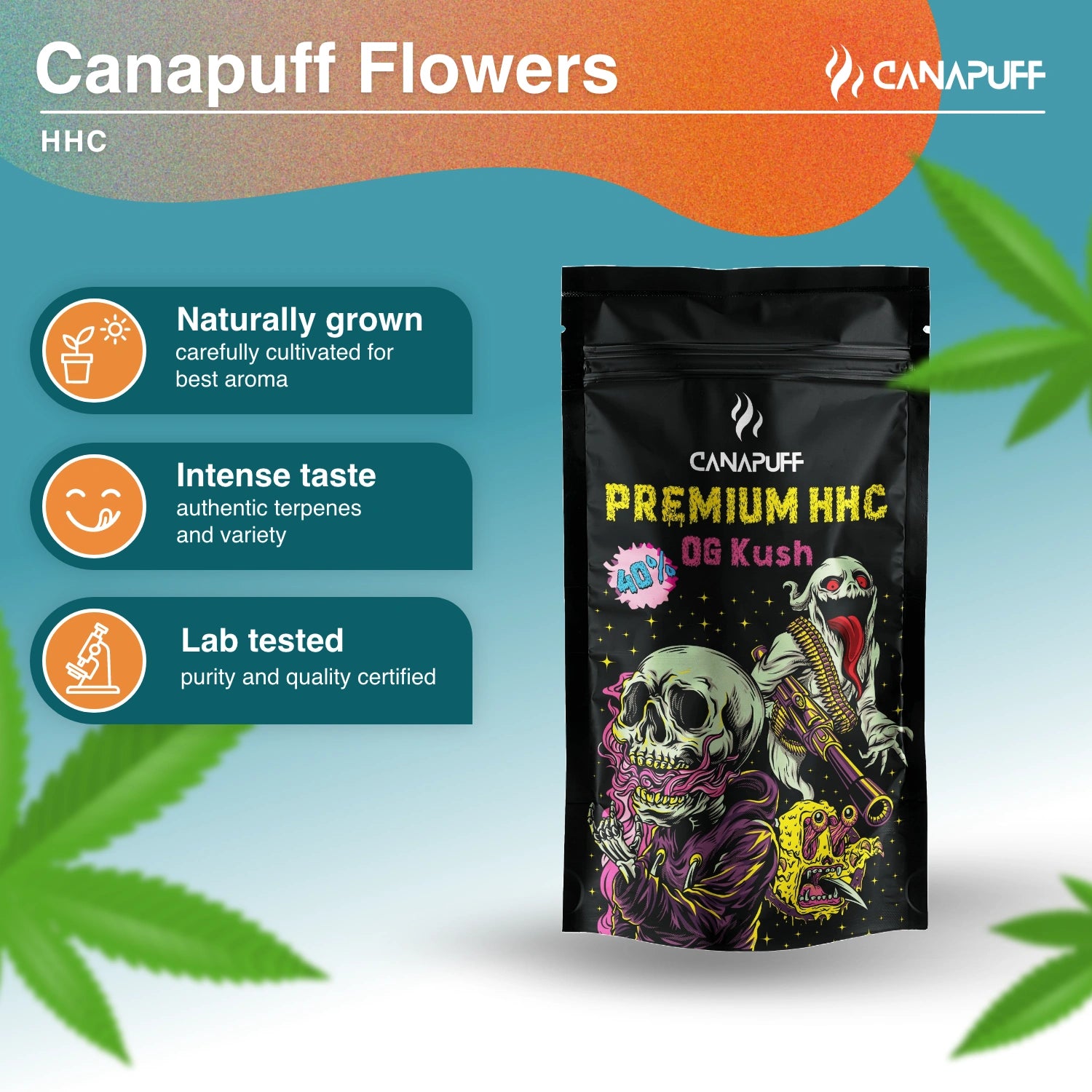 OG Kush 40% - Premium HHC Flowers - CanaPuff