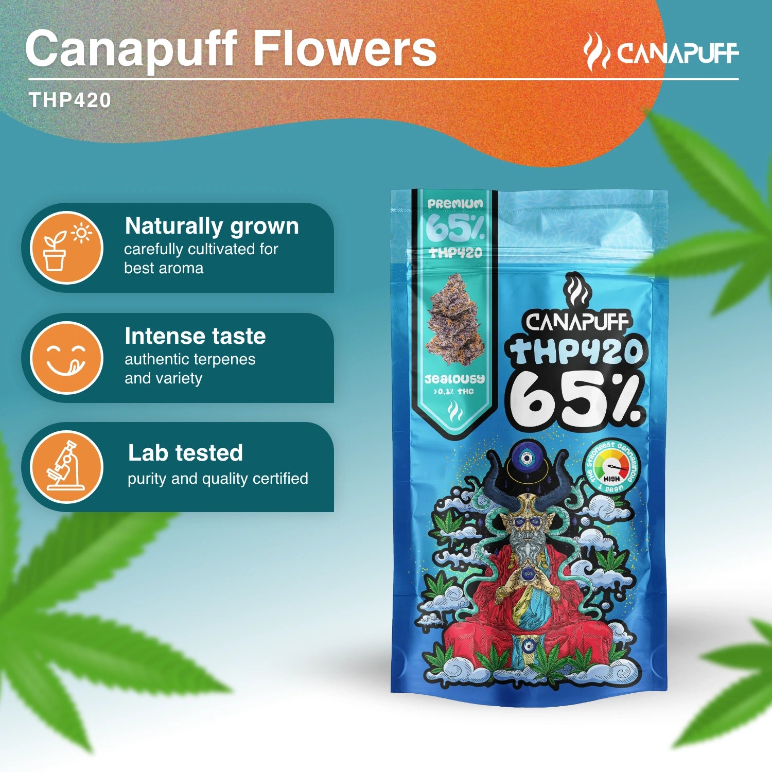 Gelosia 65% - THP420 Fiori - Canapuff
