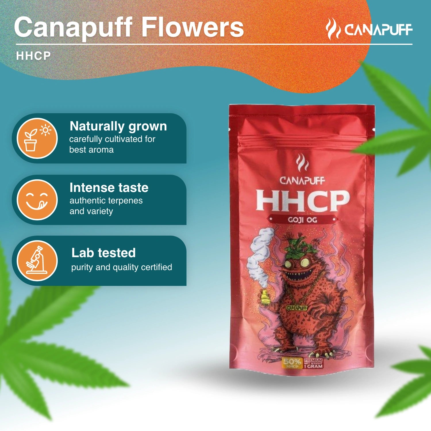 GOJI OG 50% - Flores HHC-P - CanaPuff