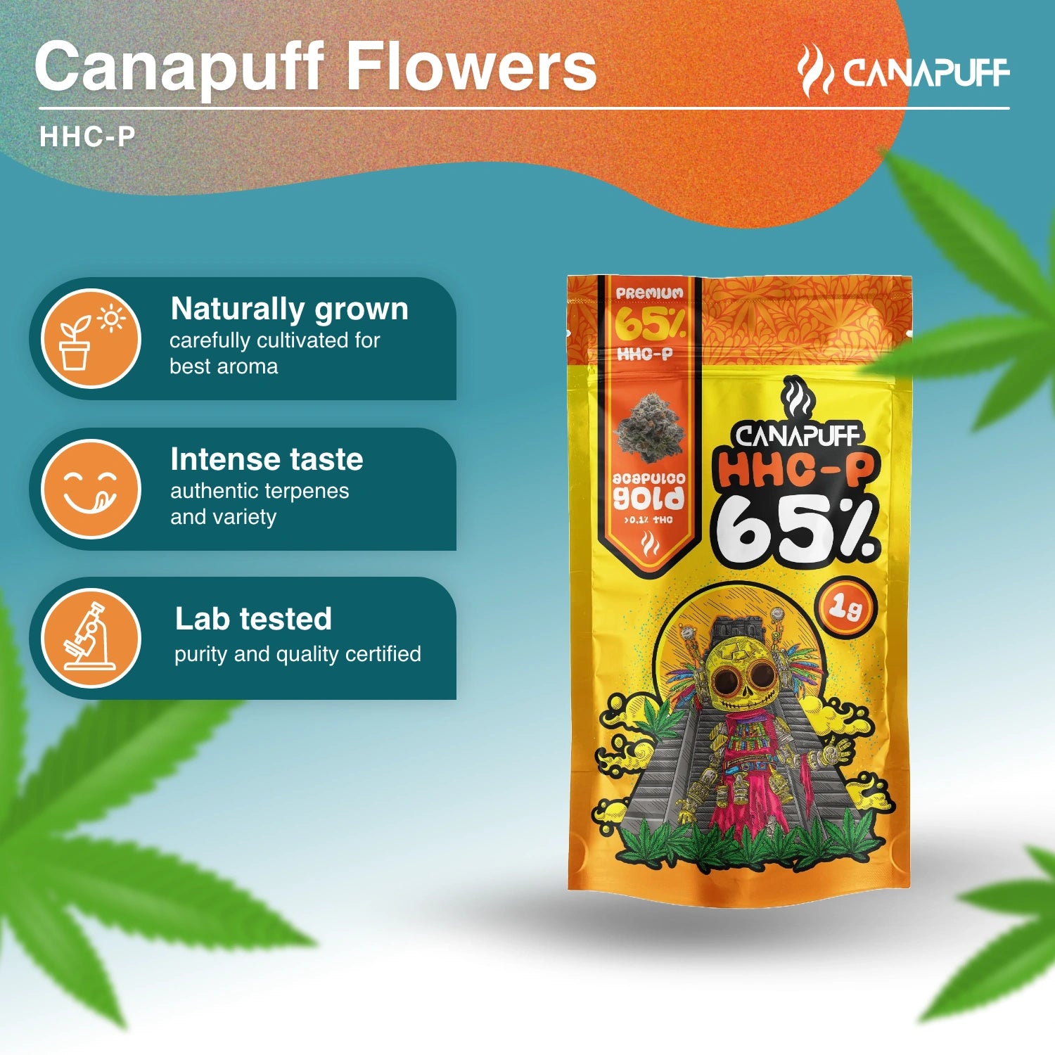 ACAPULCO GOLD 65% - Fiori HHC-P - CanaPuff