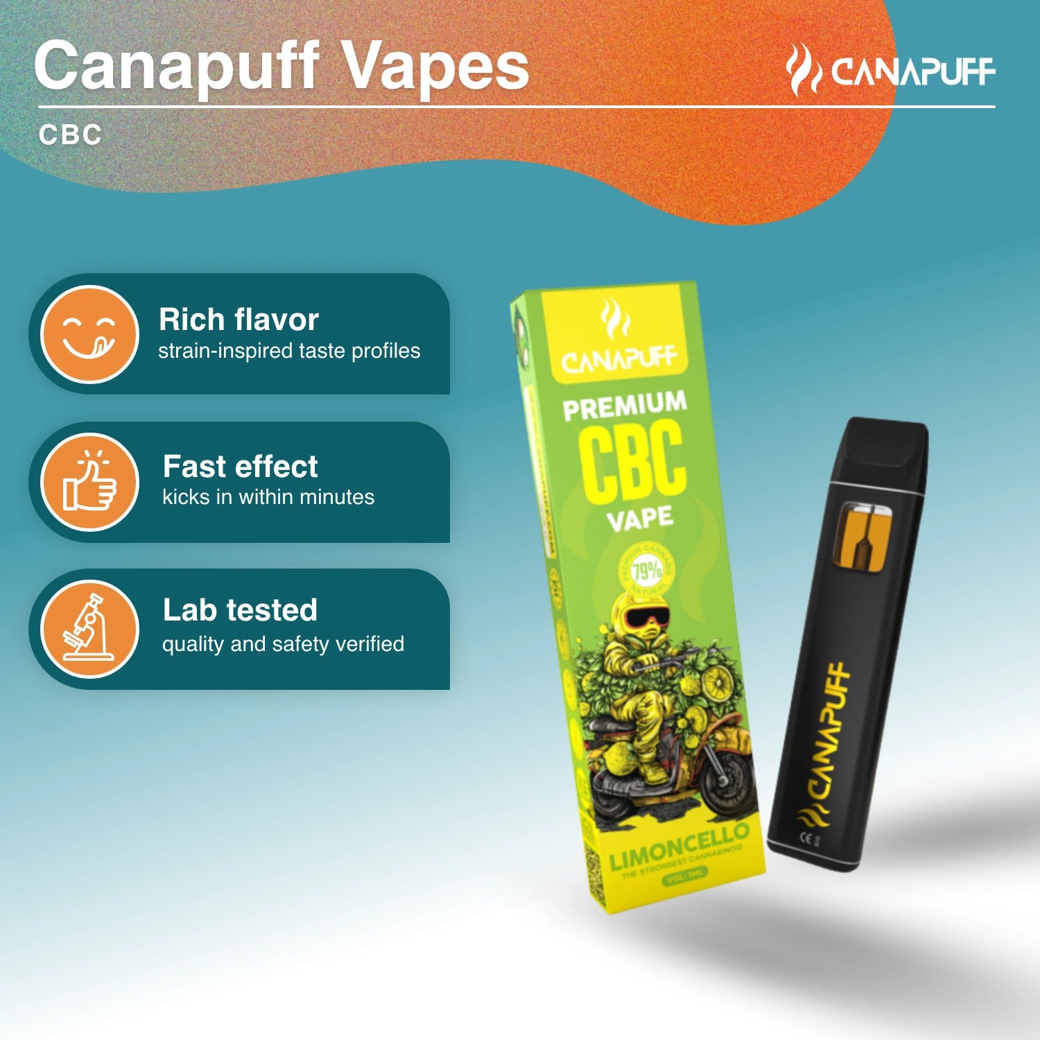 Limoncello 79% CBC - Vape - 1ml - CanaPuff