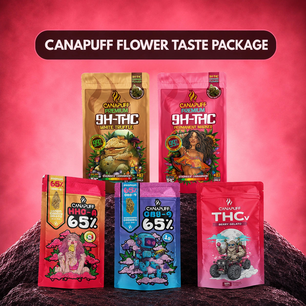Canapuff Fleur Pack Saveurs