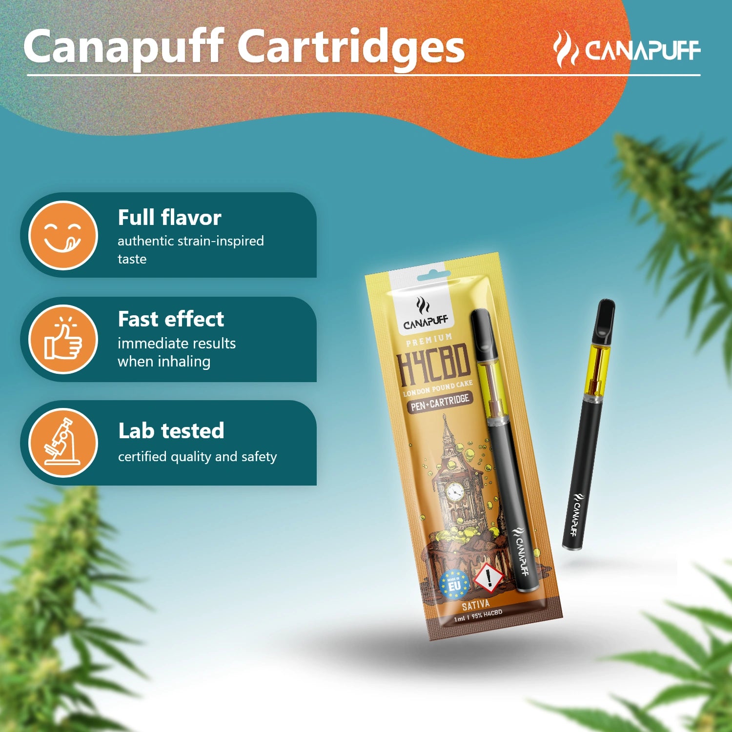 London Pound Cake - H4CBD 95% - Pen+Cartridges