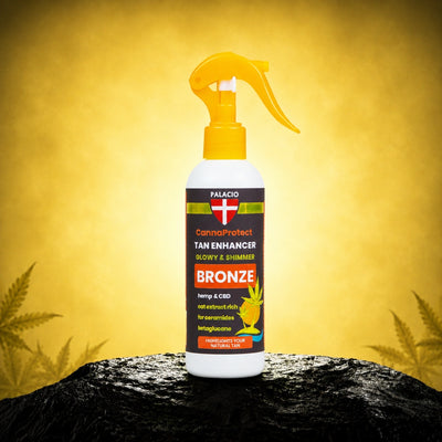 CannaProtect Loțiune de corp pentru bronzare cu cânepă, 200ml - Palacio