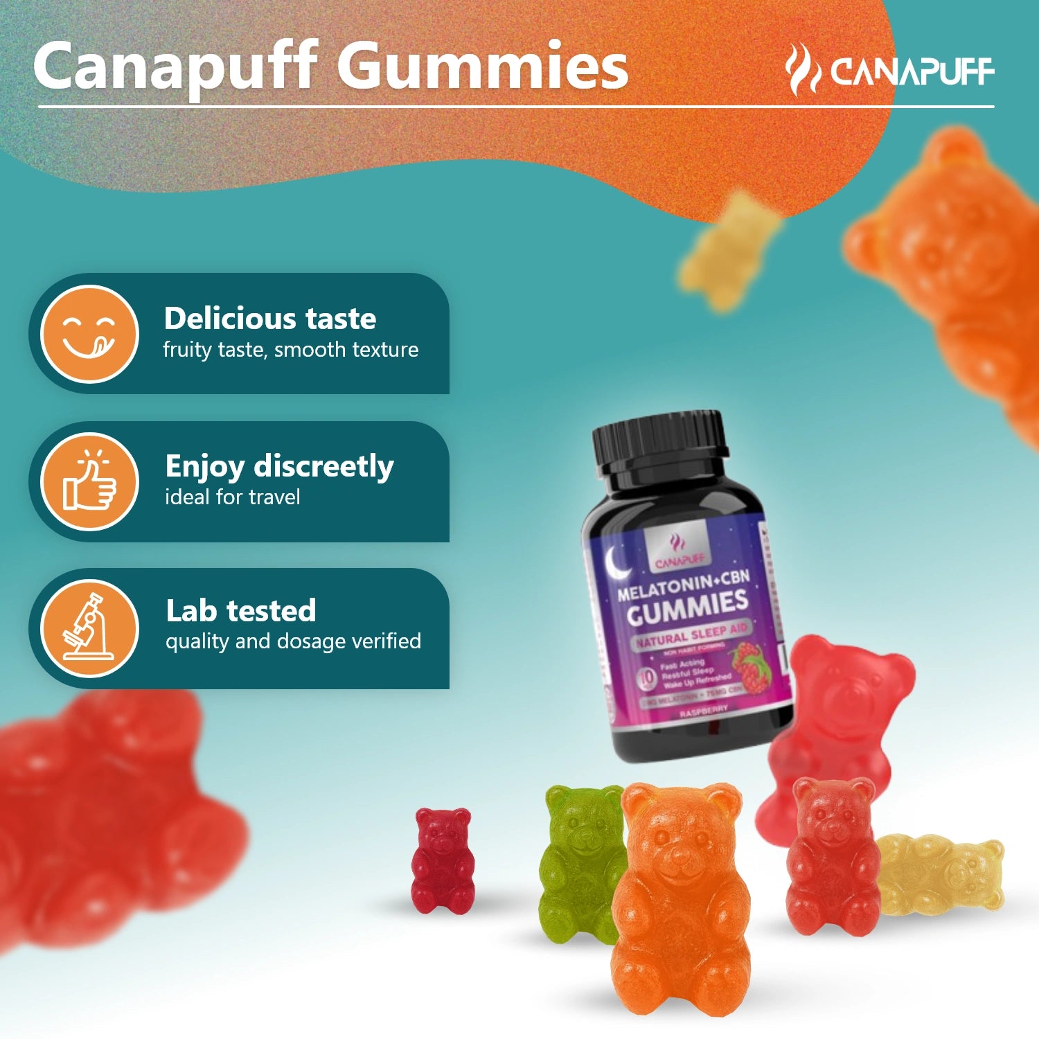 Melatonin+CBN Gummies - Raspberry