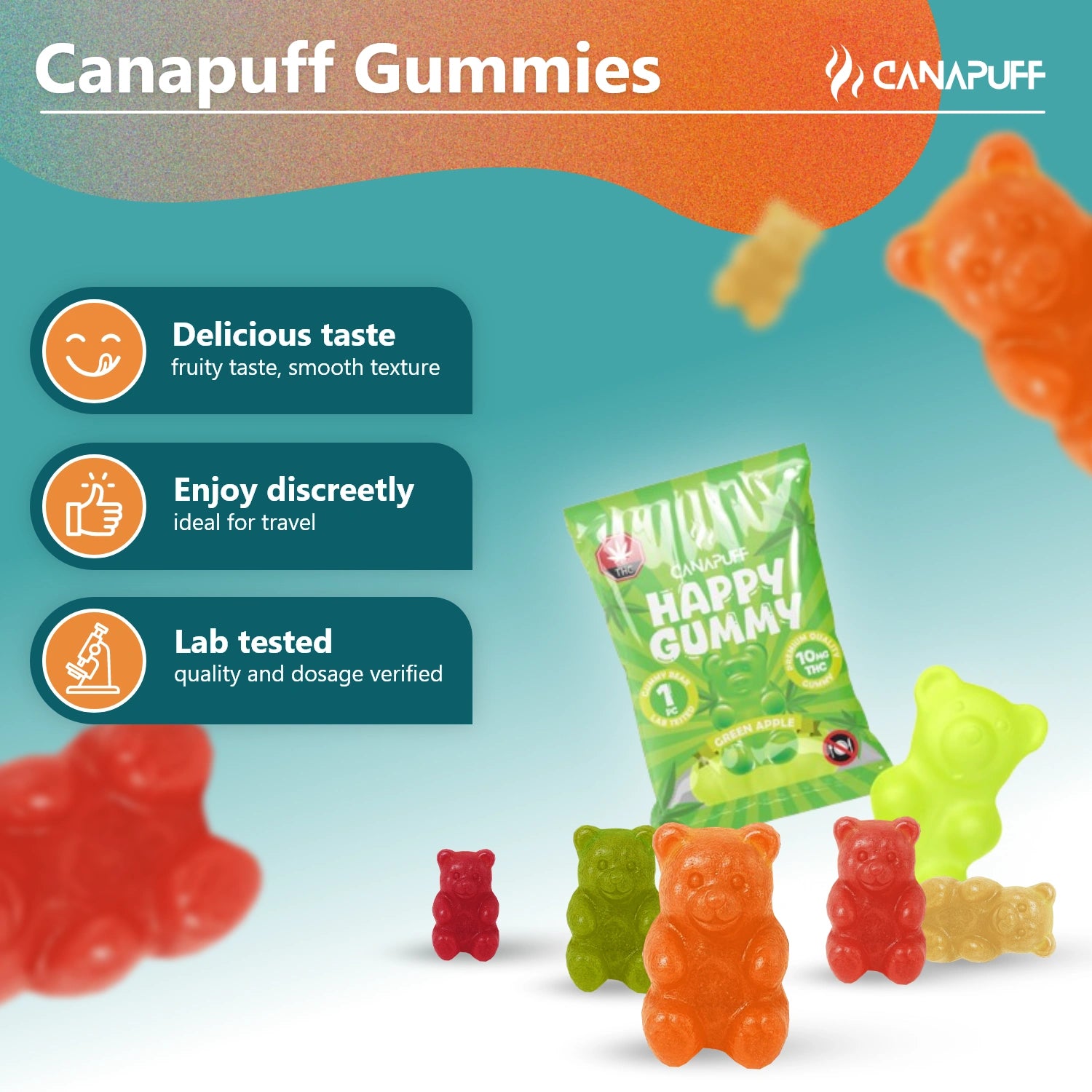 THC Gummies Green Apple