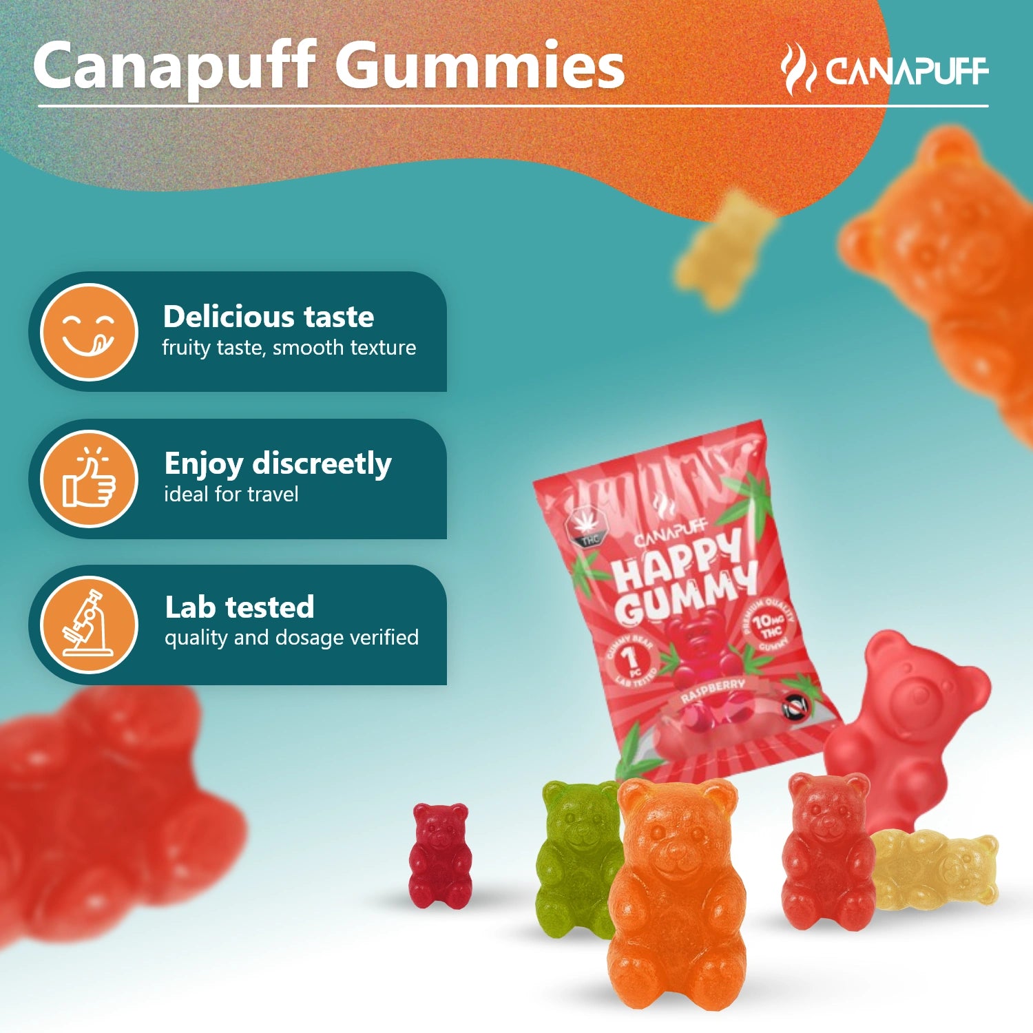 THC Gummies Framboise