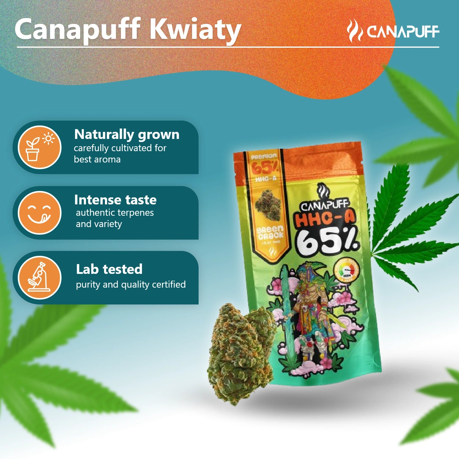 Canapuff - Green Crack 65% - HHC-A Kwiaty