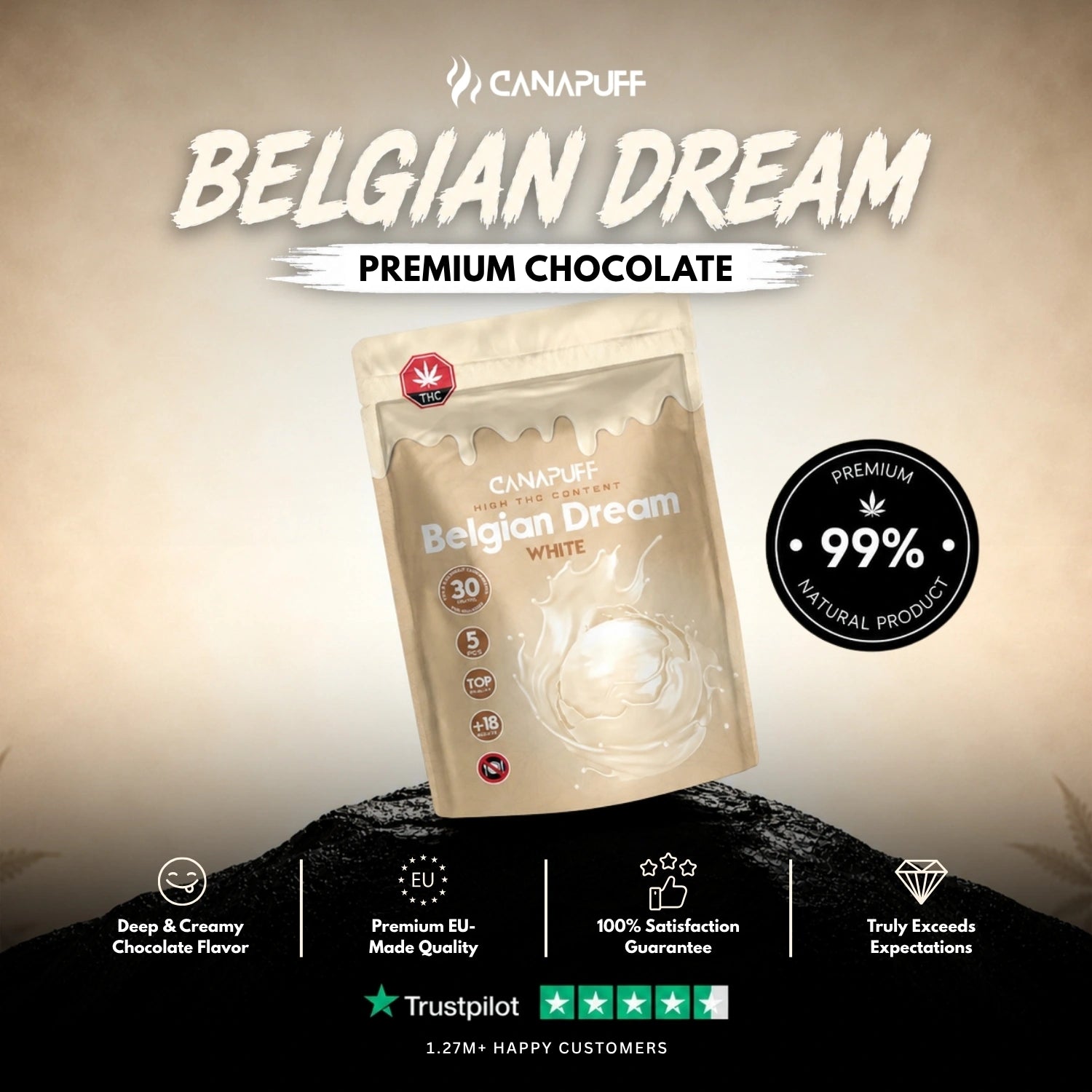 THC Cioccolato bianco