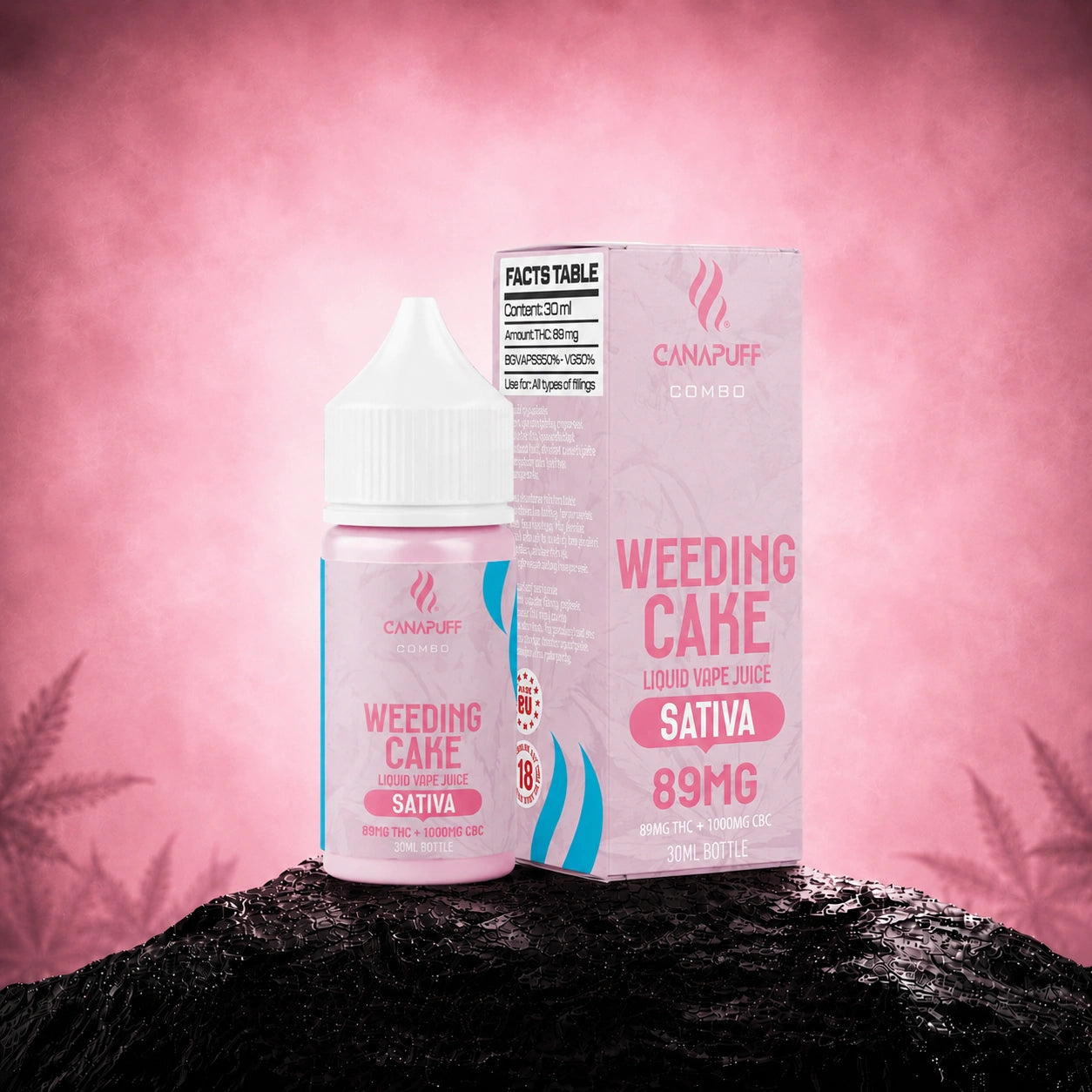 THC Liquid 89mg 1000mg CBC Weeding Cake 30ml