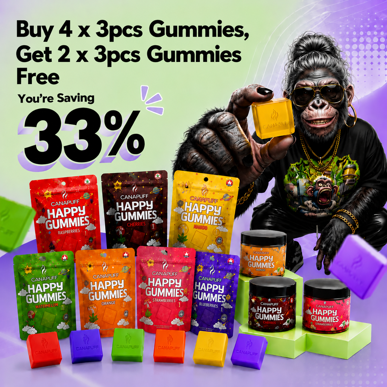 Gummy Bundle: Kup 4 a získej 2 ZDARMA