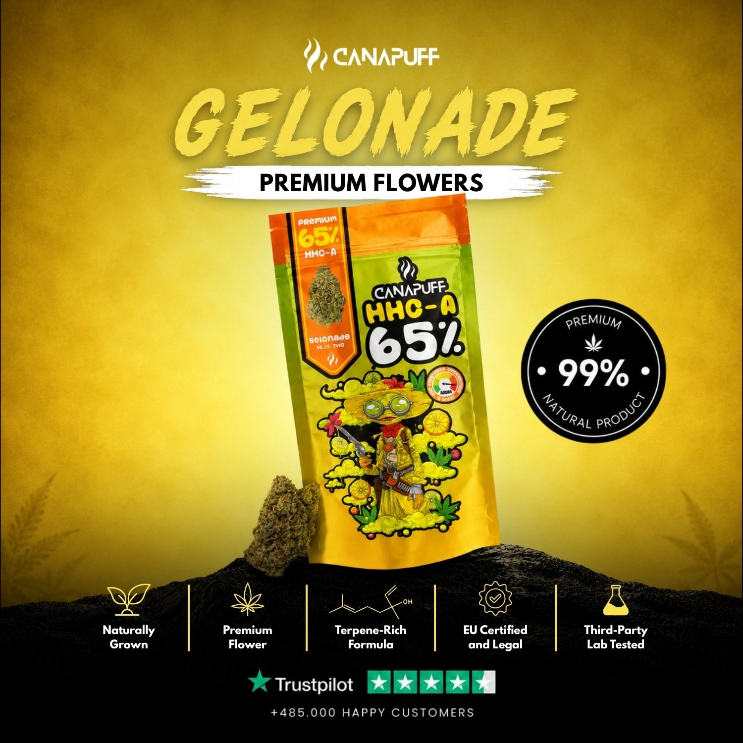 HHC-A Квіти Gelonade 65%
