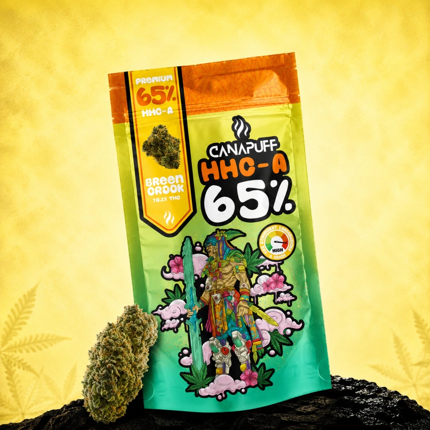 HHC-A Kwiaty Green Crack 65%