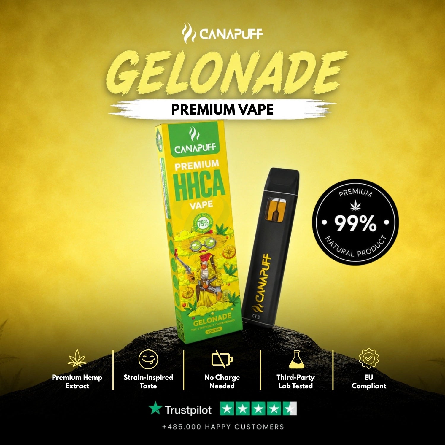 HHC-A Vape Gelonade 79% 1ml