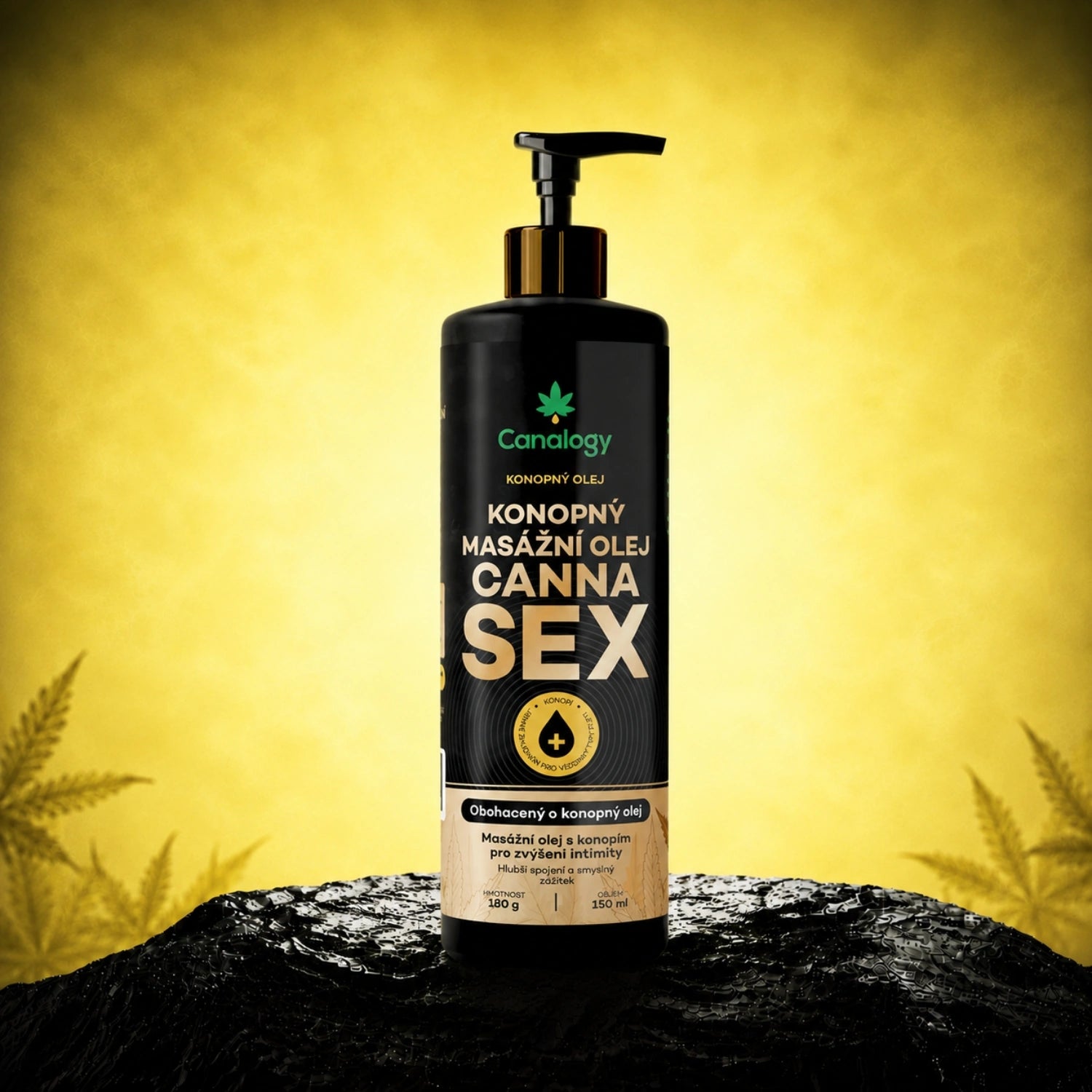 Λάδι μασάζ κάνναβης Cannasex - Canalogy