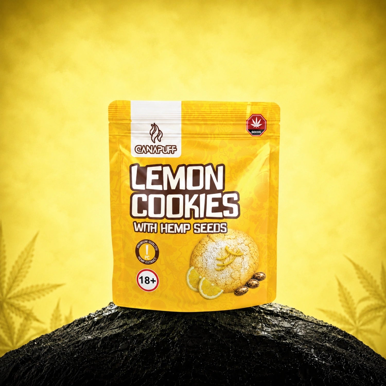Lemon Cookies con semi di canapa