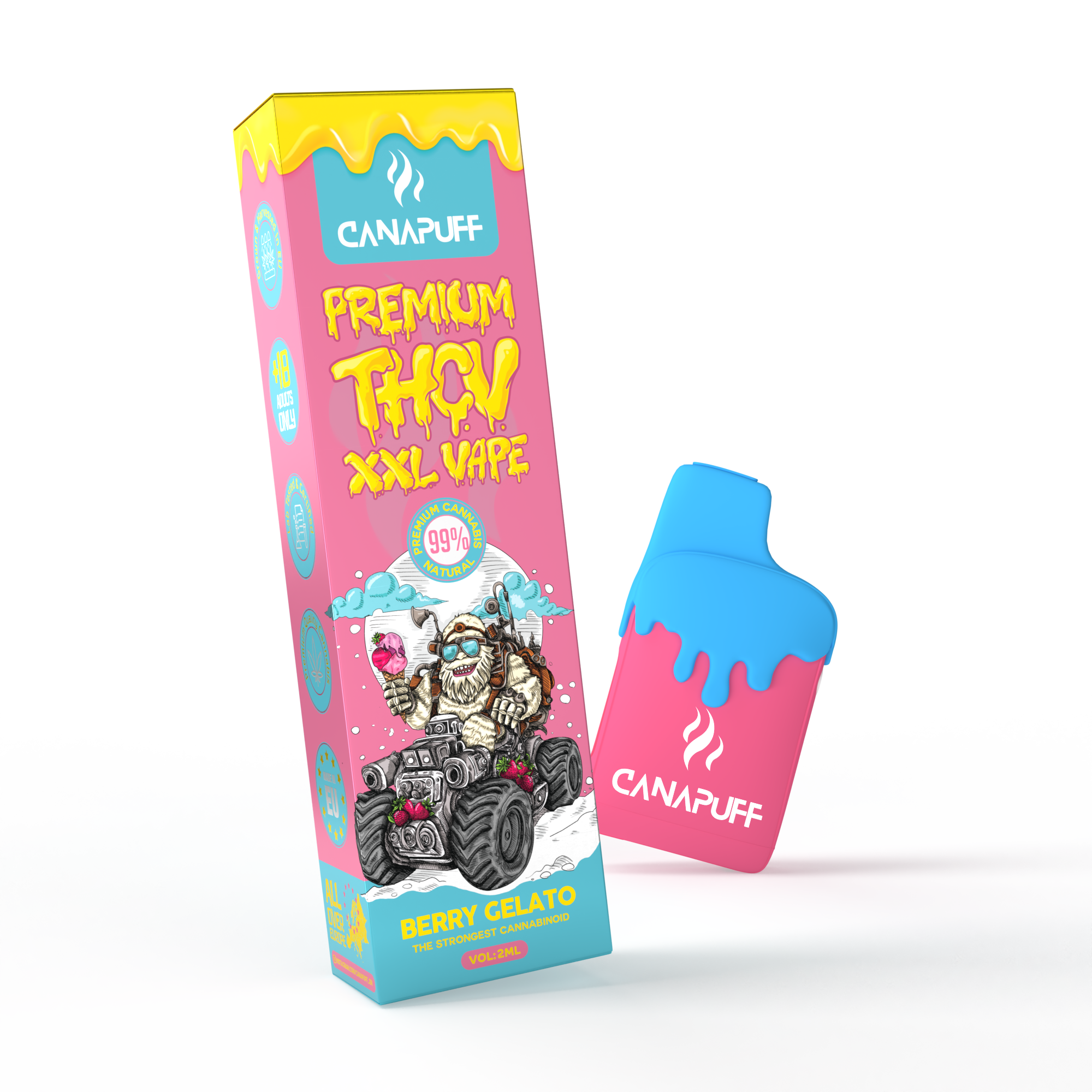 THCv Vape Berry Gelato 99% 2 ml