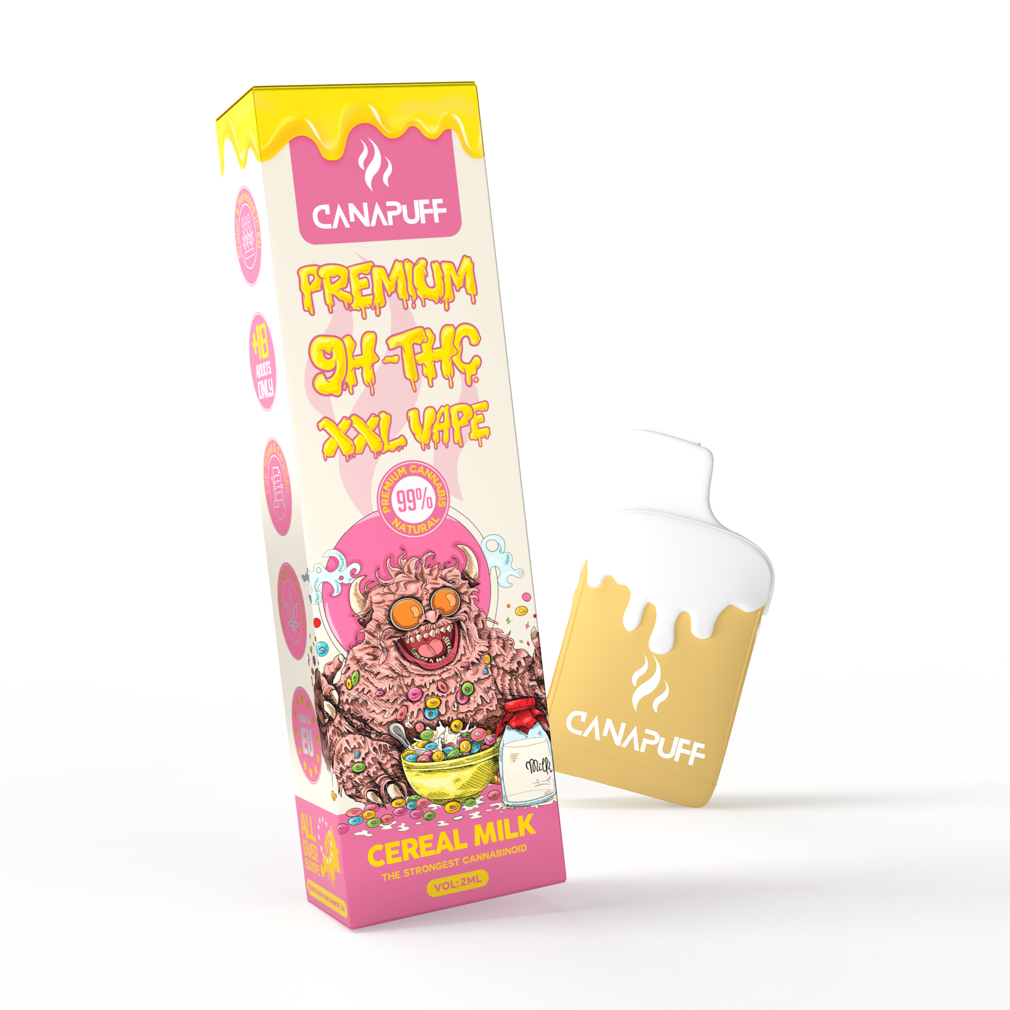 9H-THC XXL Vape Cereal Milk 99% 2ml