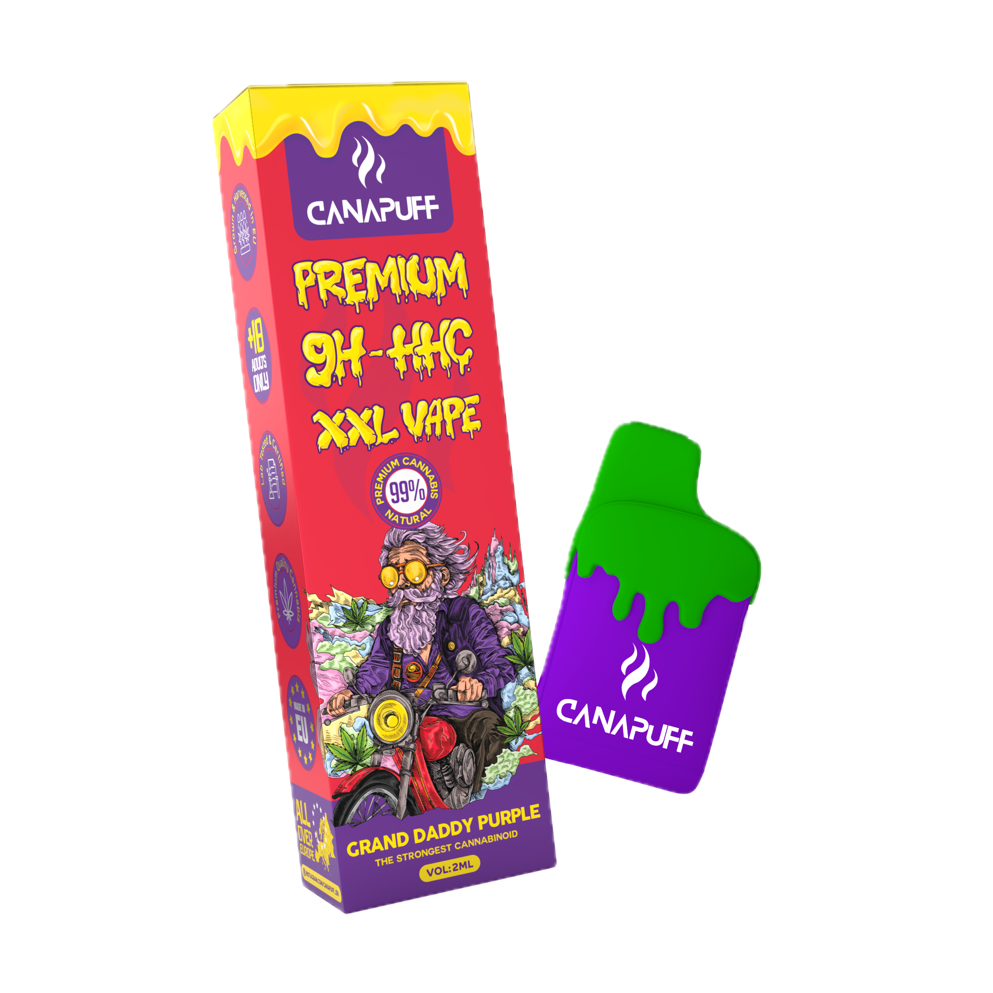 elfbar elfa kaufen 6000mg D8 Vape Pen - Grand Daddy Pluto - Indica - 6ml main image 0