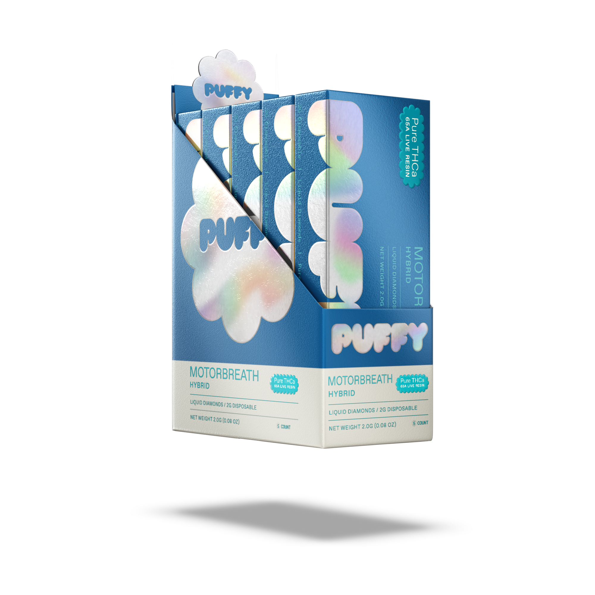 PUFFY Motorbreath Pure Live Resin THCa Disposable. Pure and potent, our line of 65A Live Resin THCa disposable are pure extracts from single-sourced flowers for a top-shelf experience. Each disposable contains approximately 65% THCa 35% high terpene extract and full spectrum cannabinoids. Each batch is hand-selected for the best fresh-frozen material rich in flavinoids, terpenes, and THCa. We use a ceramic coil to create a richer flavor.