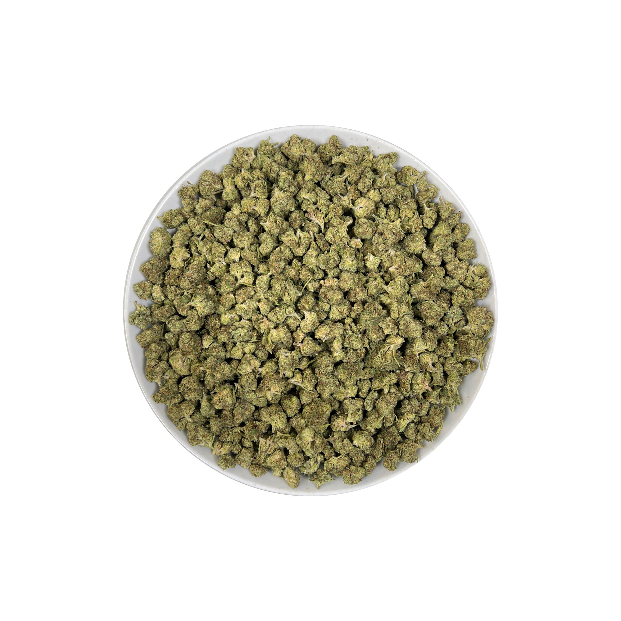 PUFFY Wedding Punch (smalls) is a balanced hybrid THCa strain, created by crossing Wedding Cake and Purple Punch. The aroma is a rich blend of creamy, herbal, and pungent notes, creating a deeply inviting and distinctive scent. Visually, dense deep green buds with purple hues and fiery orange pistils are coated in sticky trichomes. Consumers often report a soothing sense of relaxation paired with mental clarity, accompanied by an uplifted mood and happy, euphoric sensations.