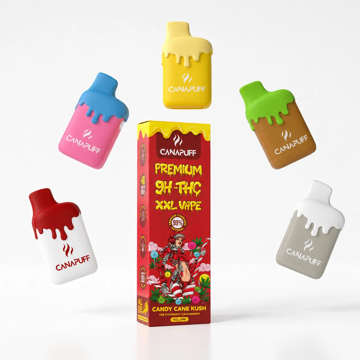 9H-THC XXL Vape Candy Cane Kush 99% 2ml