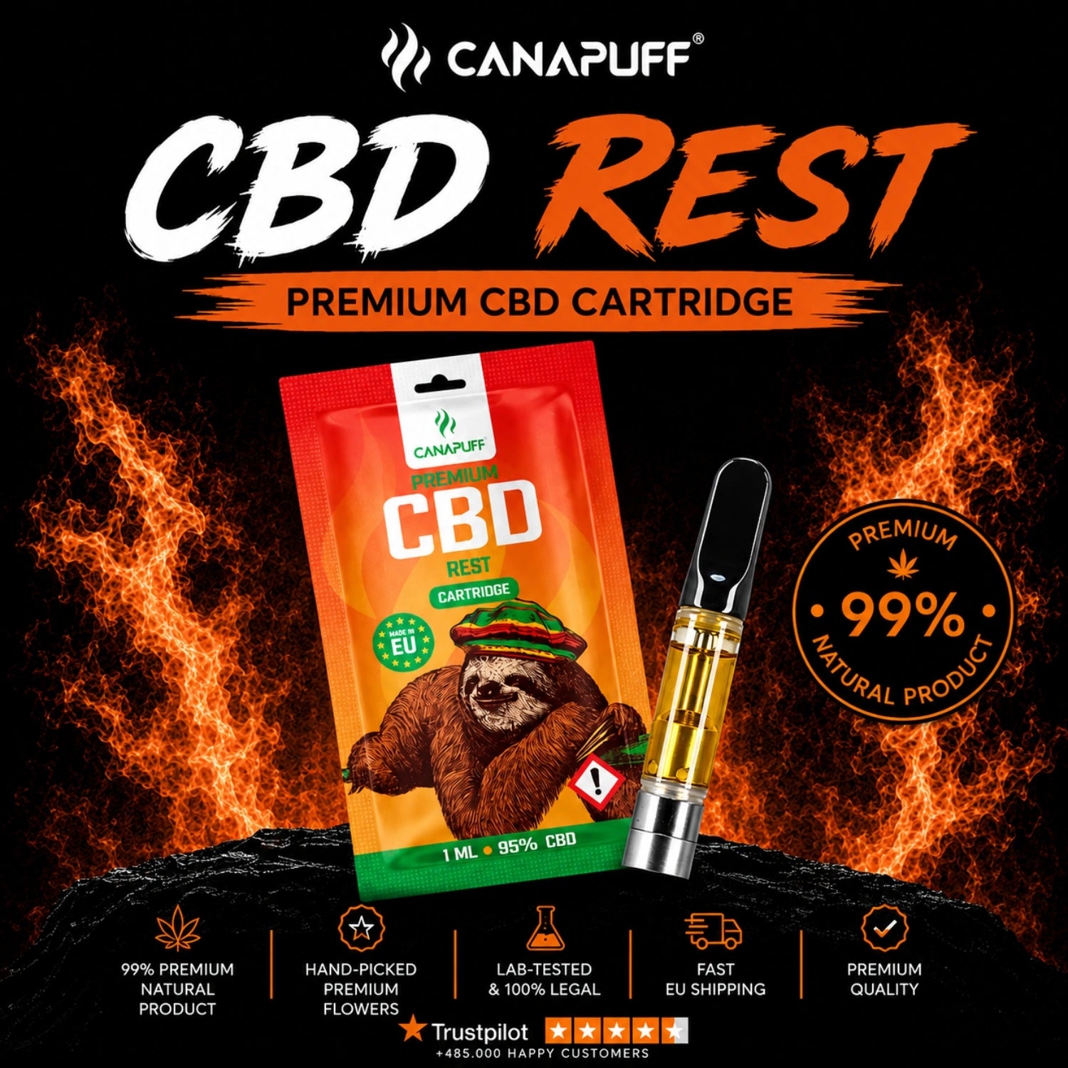 CBD Cartridge Rimanente 95%