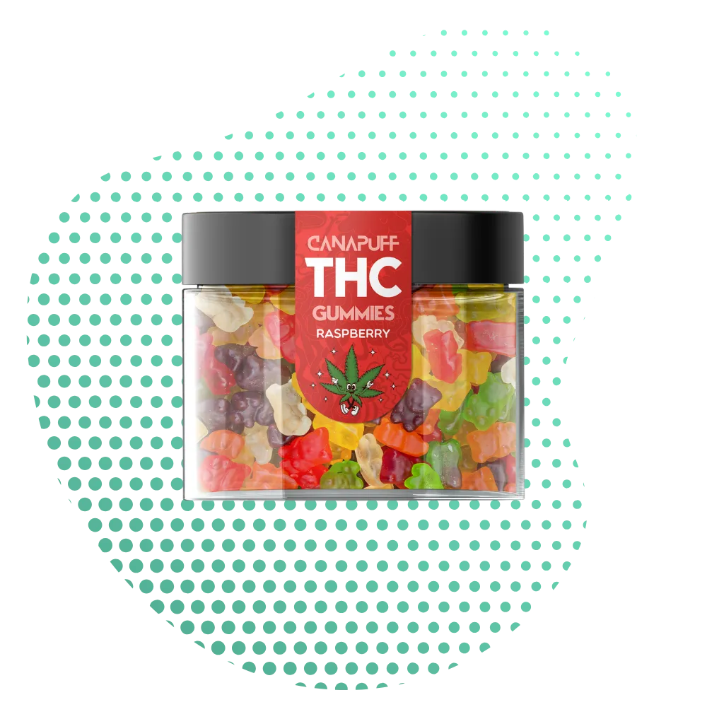 THC Gummies Raspberry-Canapuff