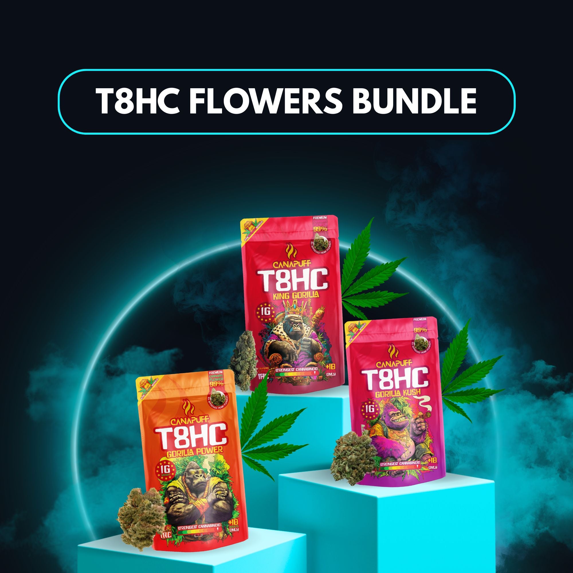 T8HC Άνθη Bundle (3x1g)
