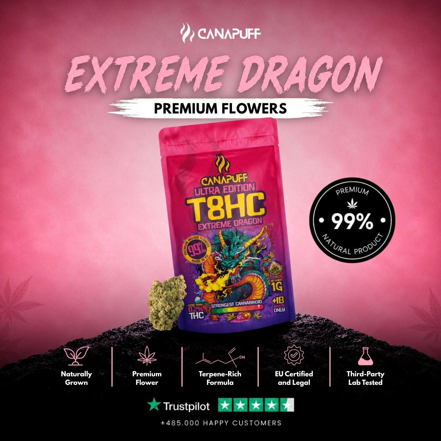 T8HC Cvjetovi Extreme Dragon 99%