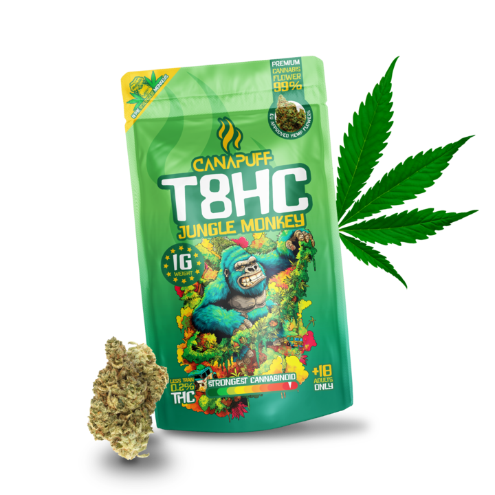 Jungle Monkey 99% T8HC Bloemen - Canapuff