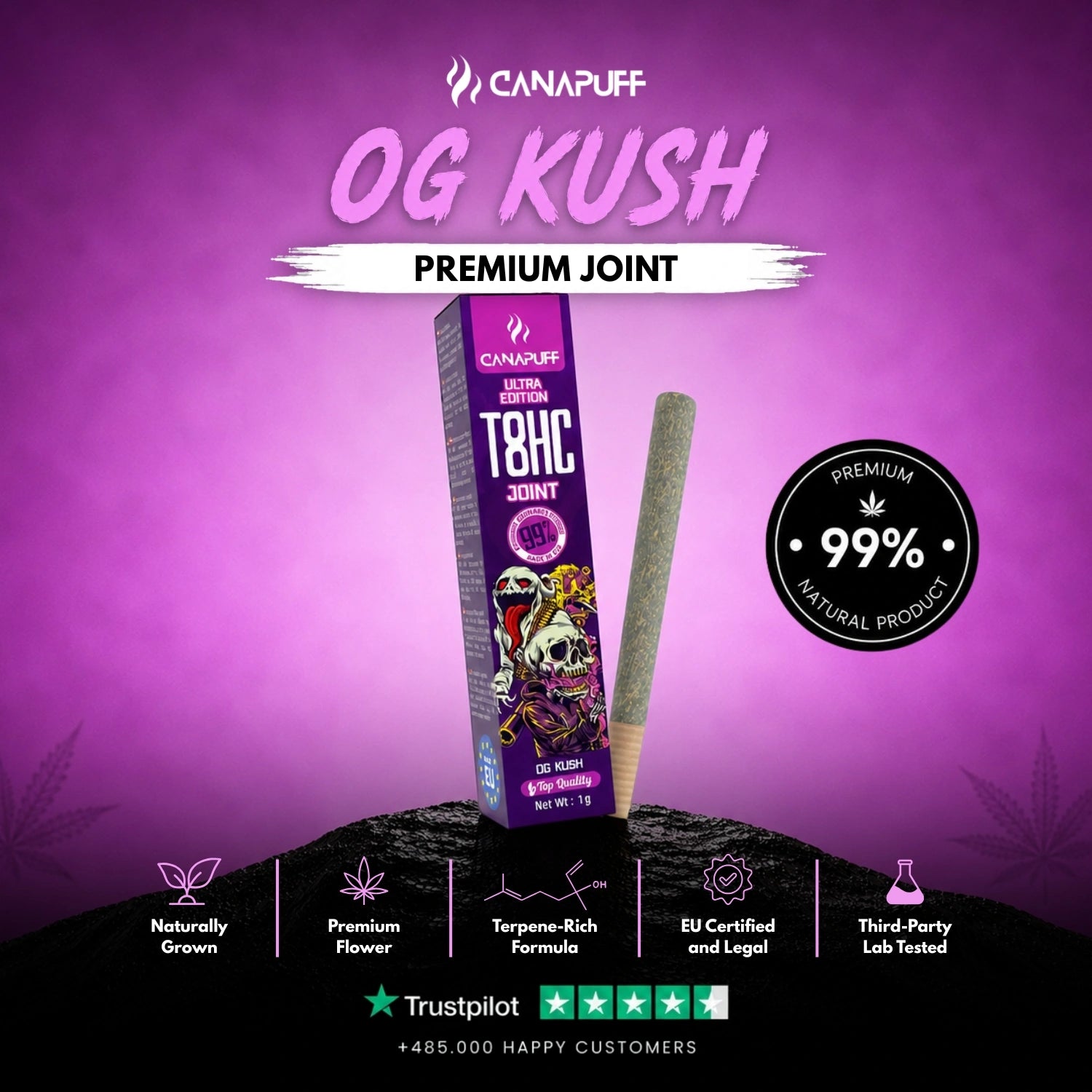 T8HC Sukta OG Kush Ultra Edition 99% 1g