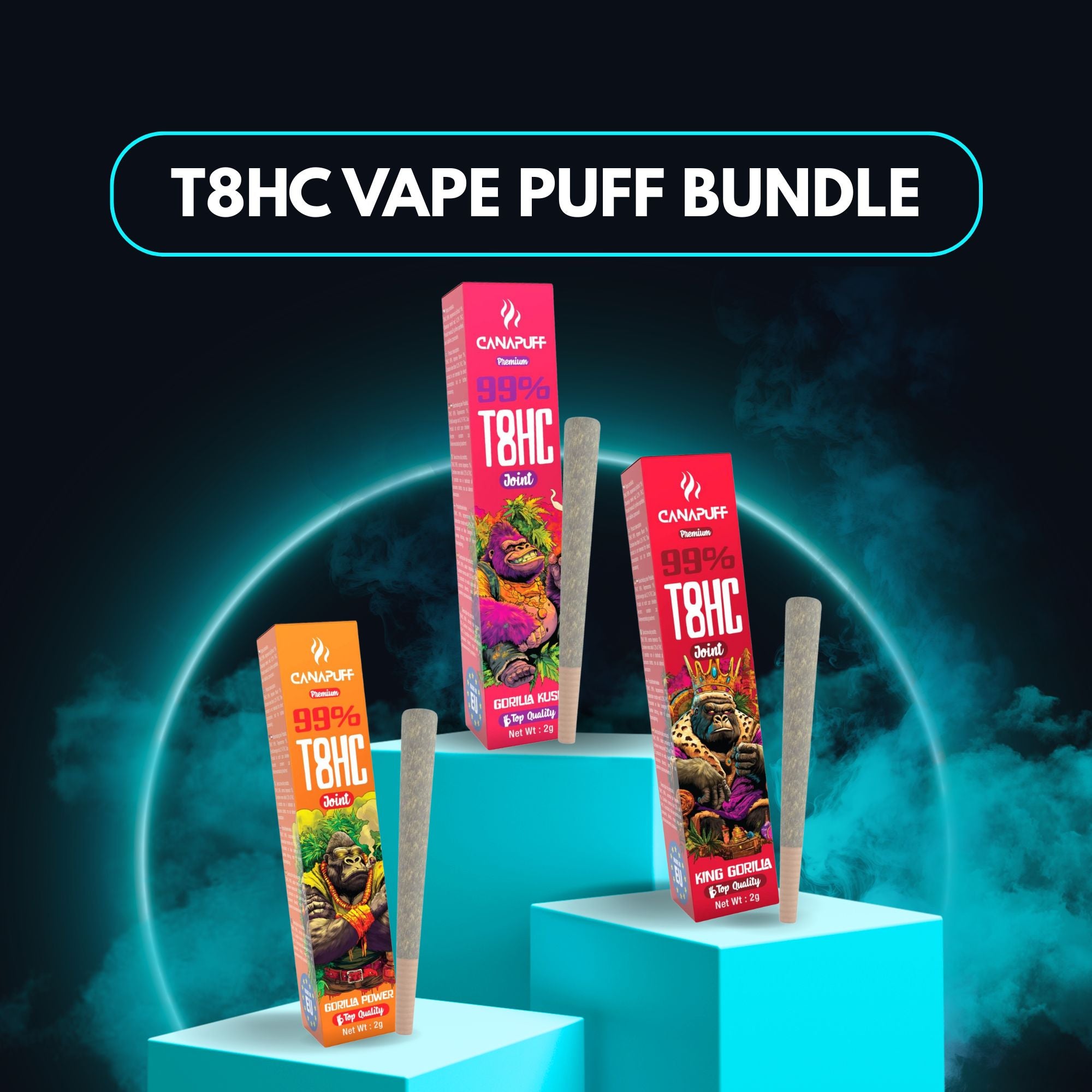 T8HC Vape Bouffée Bundle (3x1ml)