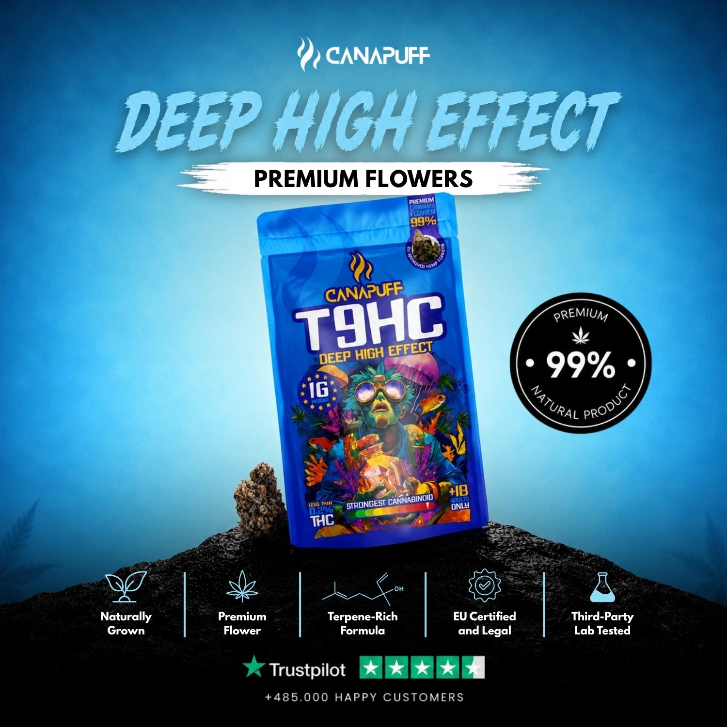 T9HC Λουλούδια Deep 99%
