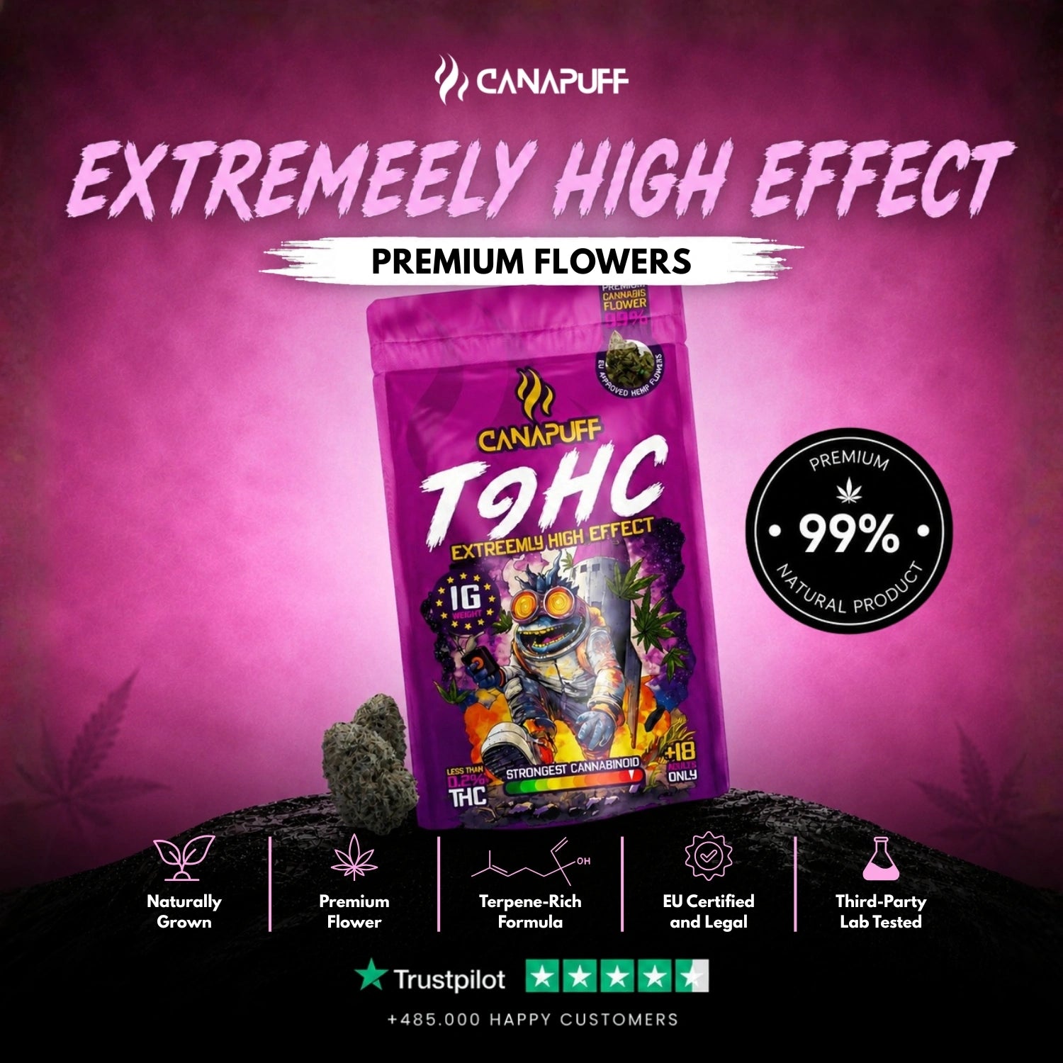 TⳊHC Flowers Extreemly 99%