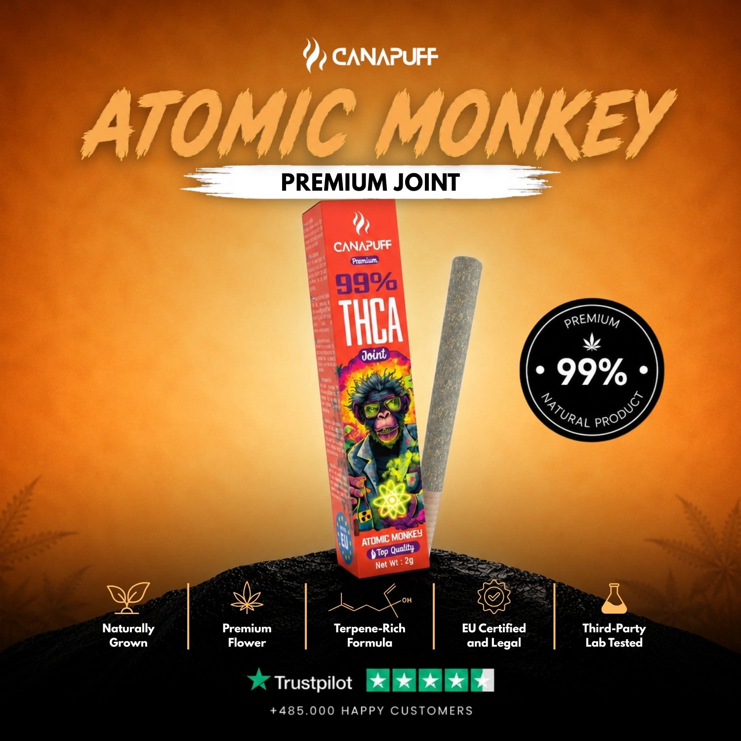 THCA Joint Atomic Monkey 99 % 2g