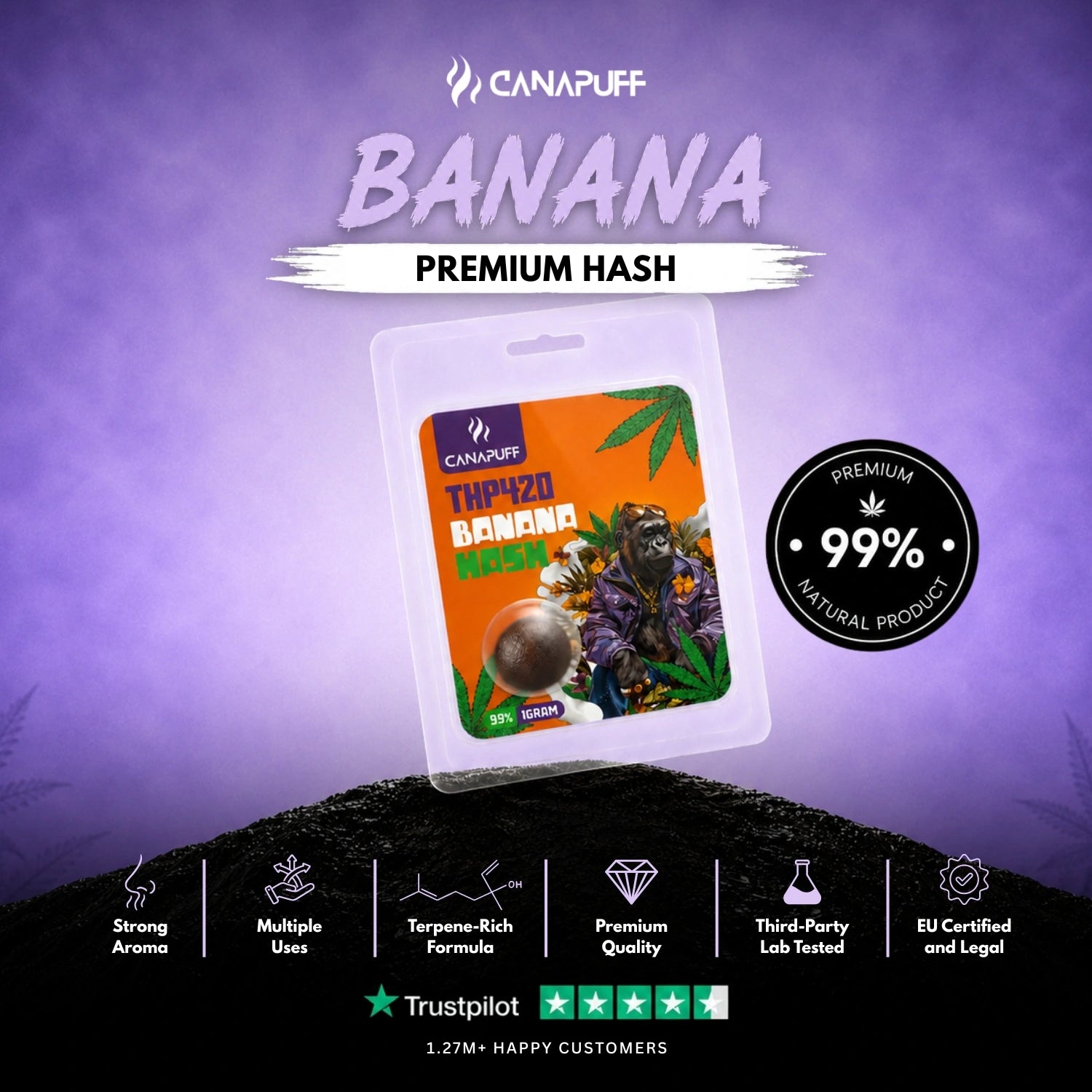 THP420 Hash Banaan 99%