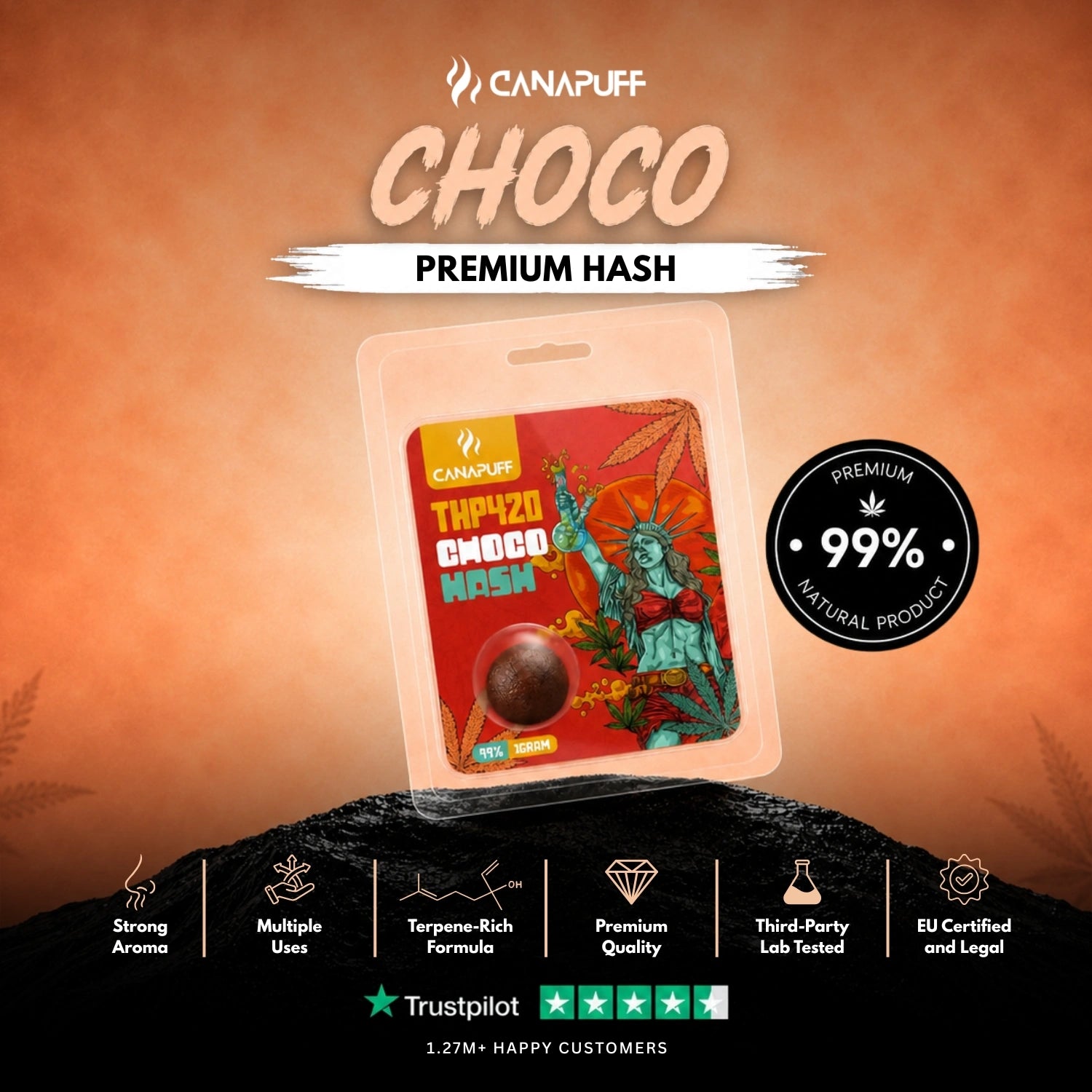 THP420 τιμή κατακερματισμού Choco 99%