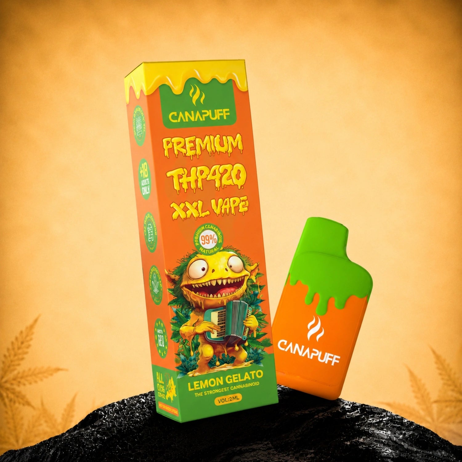 Lemon Gelato 99% THP420 Canapuff 2ml
