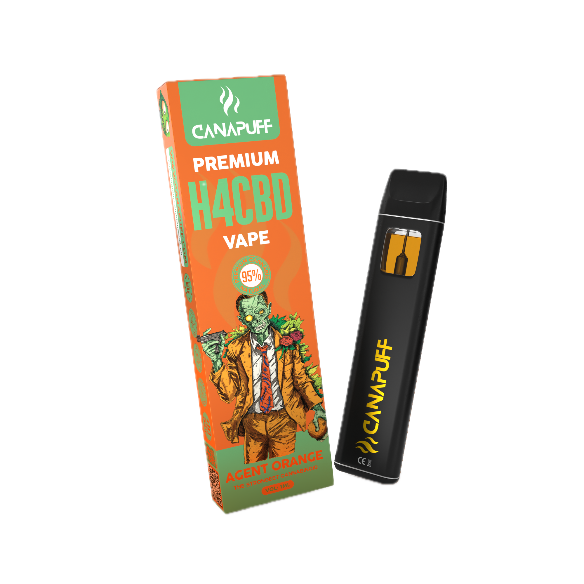 H4CBD Vape Agent Orange