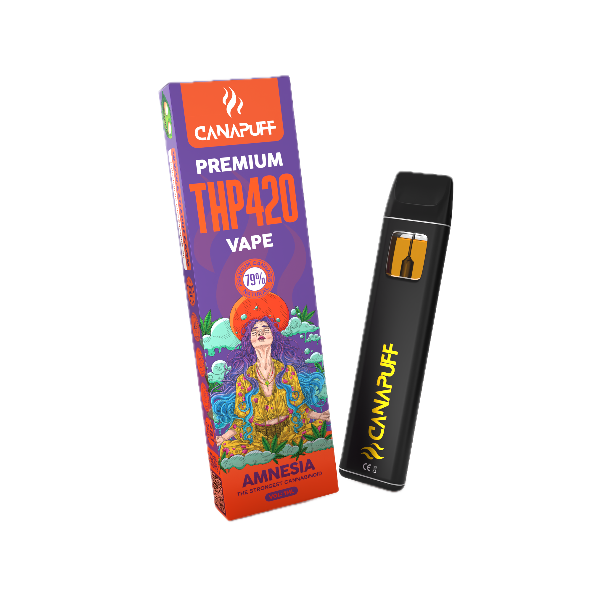 THP420 Amnesia Vape 79% 1ml | Canapuff THP420 Amnesia Vape 79% 1ml | Canapuff