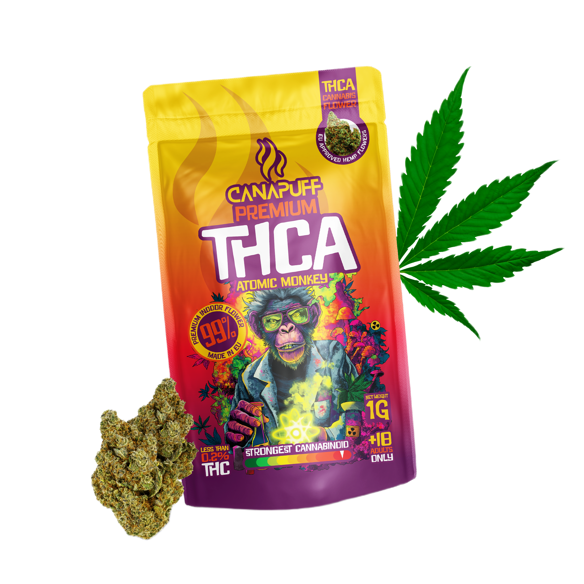 THCA Flores Atomic Monkey 99%
