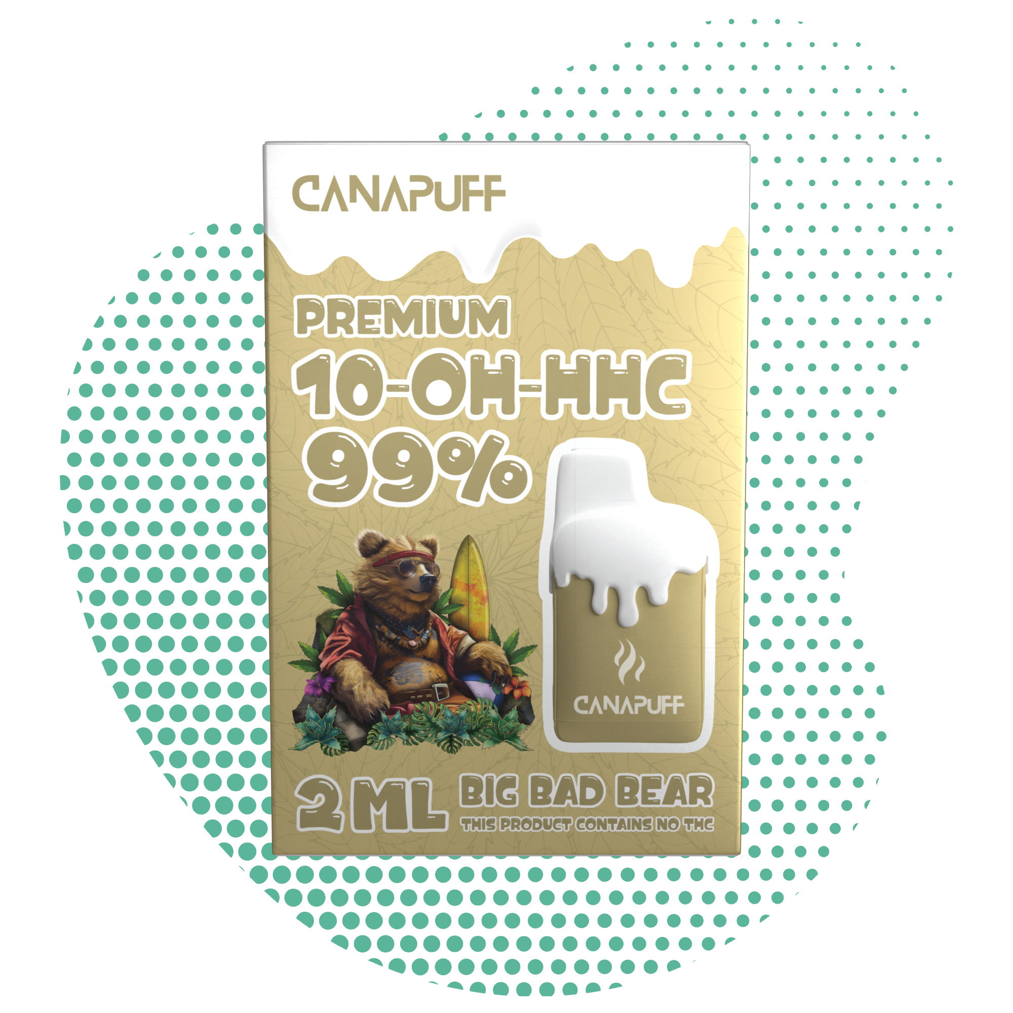 Big Bad Bear 99 % 10-OH-HHC - Canapuff - Une utilisation - 2 ml