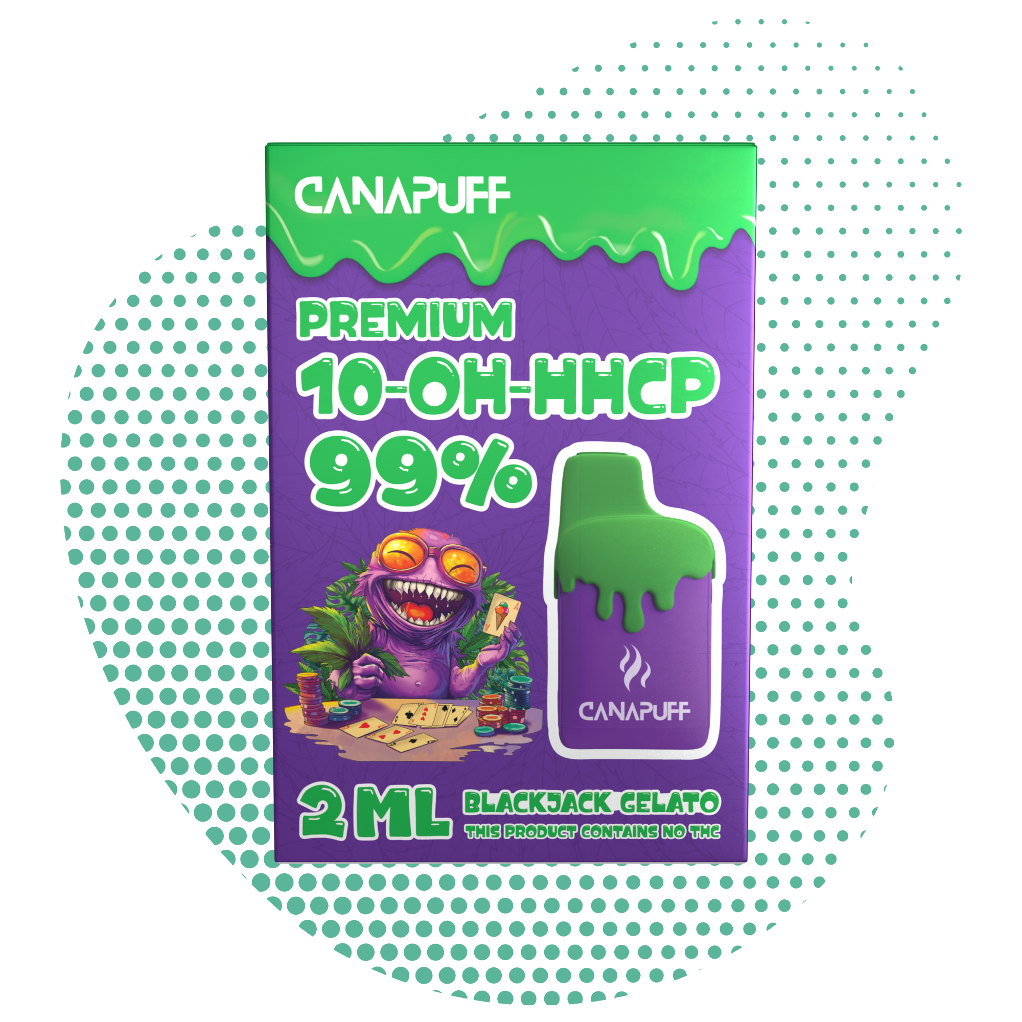 Blackjack Gelato 99% 10-OH-HHCP - Canapuff - Une utilisation - 2ml