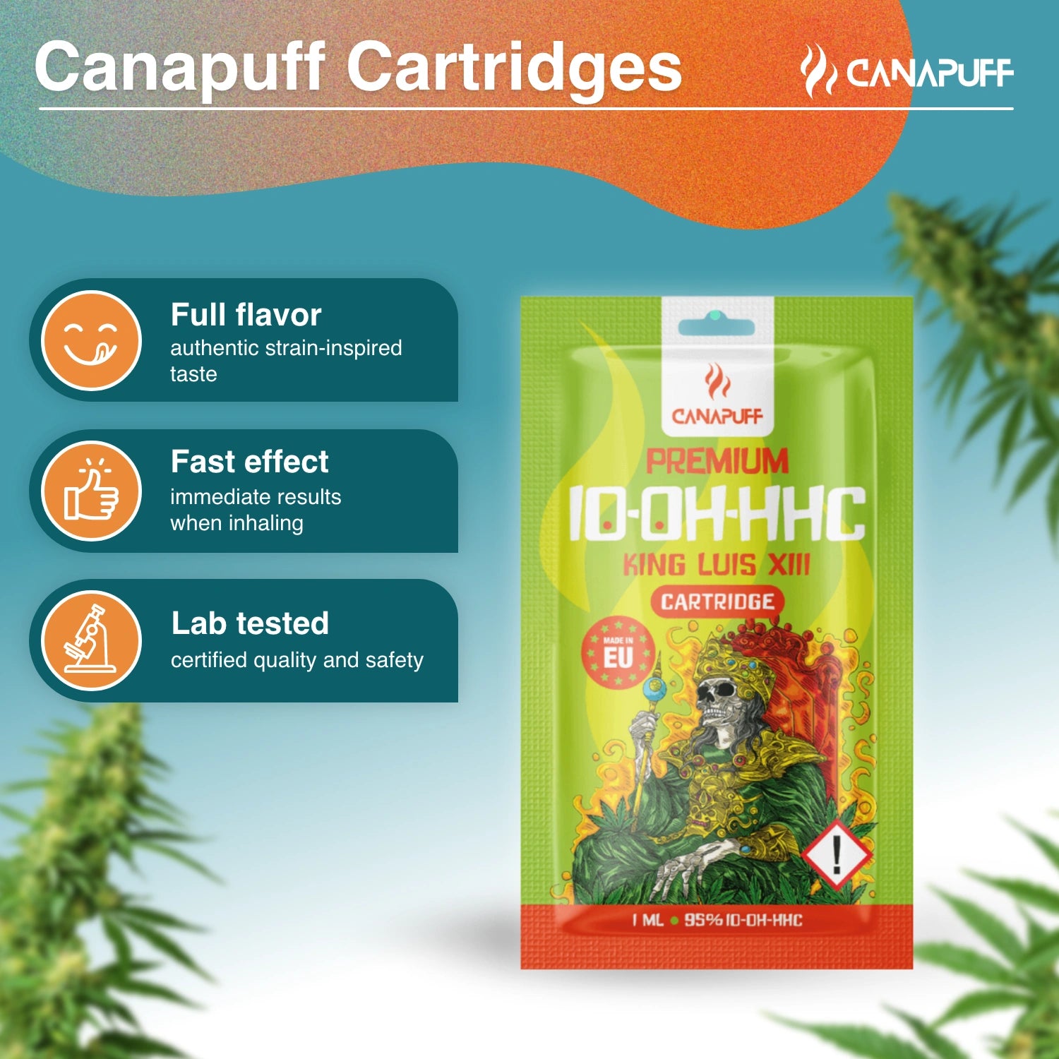 Canapuff - King Luis XIII - 10-OH-HHC 95% - φυσίγγιο
