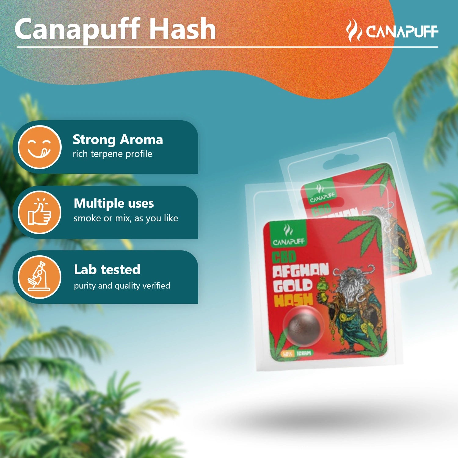 CBD Hash Afghan Gold 60%