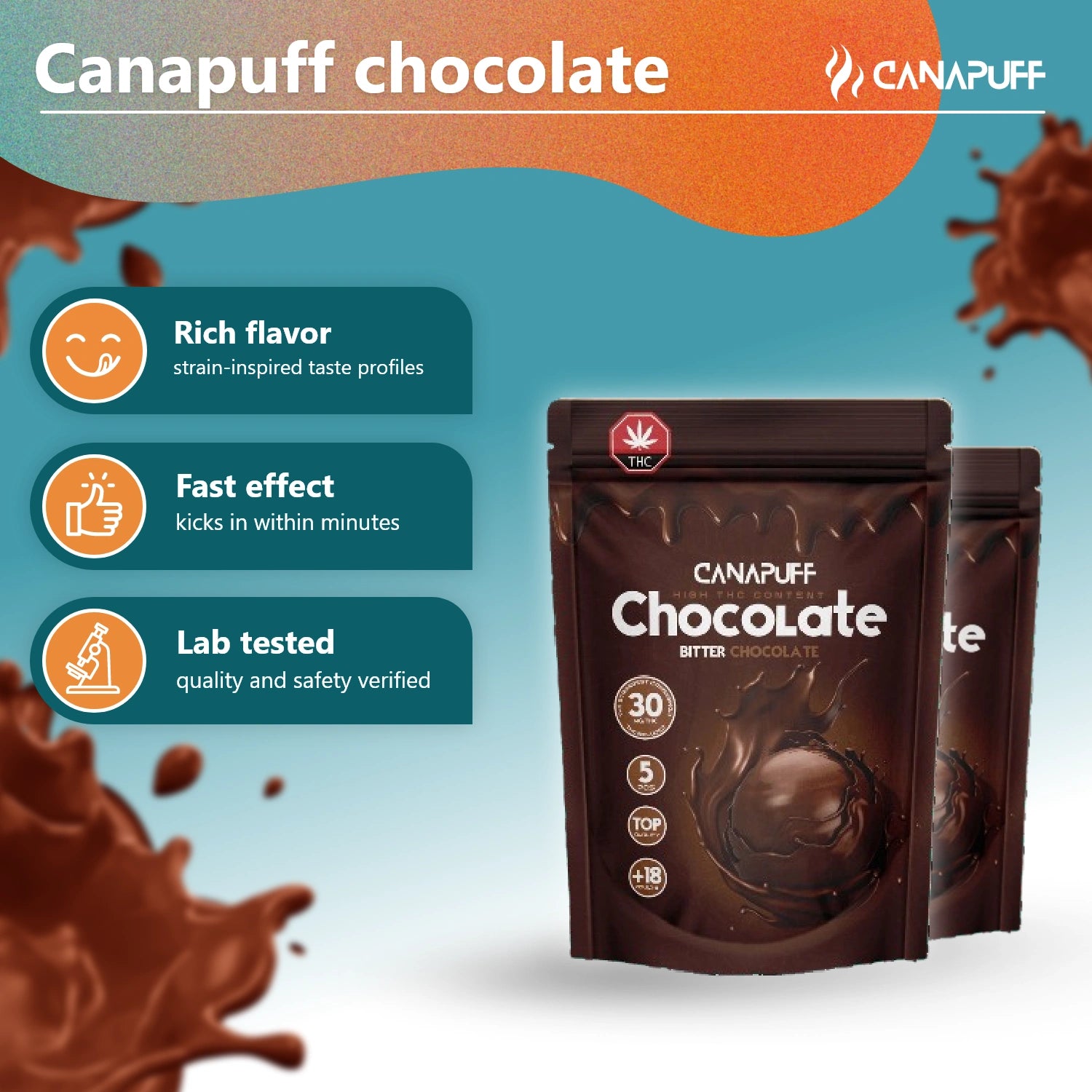 THC Chokolade - Bitter