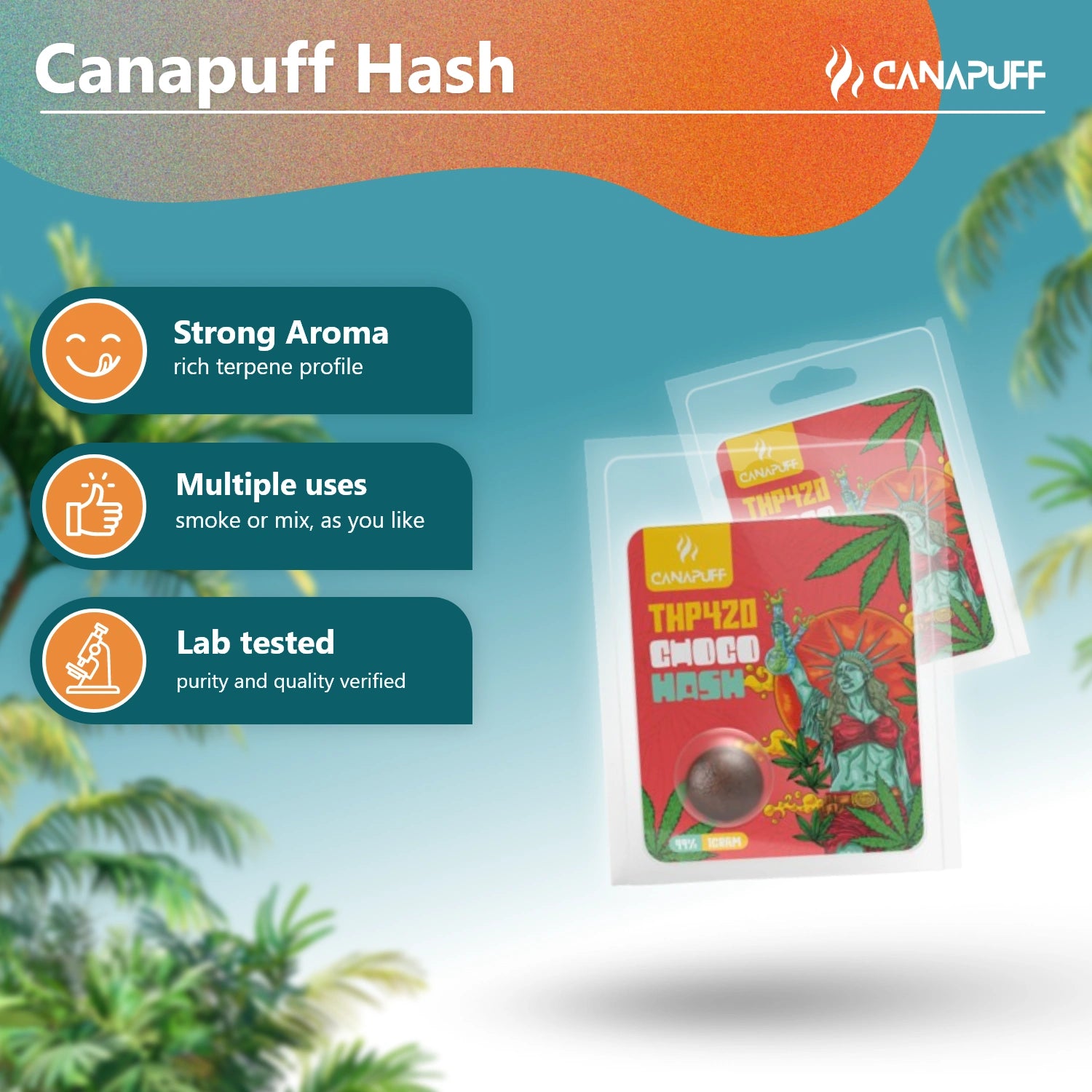 THP420 Hashish Choco 99%